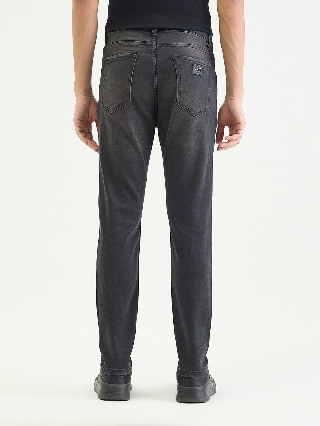 Antony Morato Men Skinny Fit Charcoal Black Solid Jeans