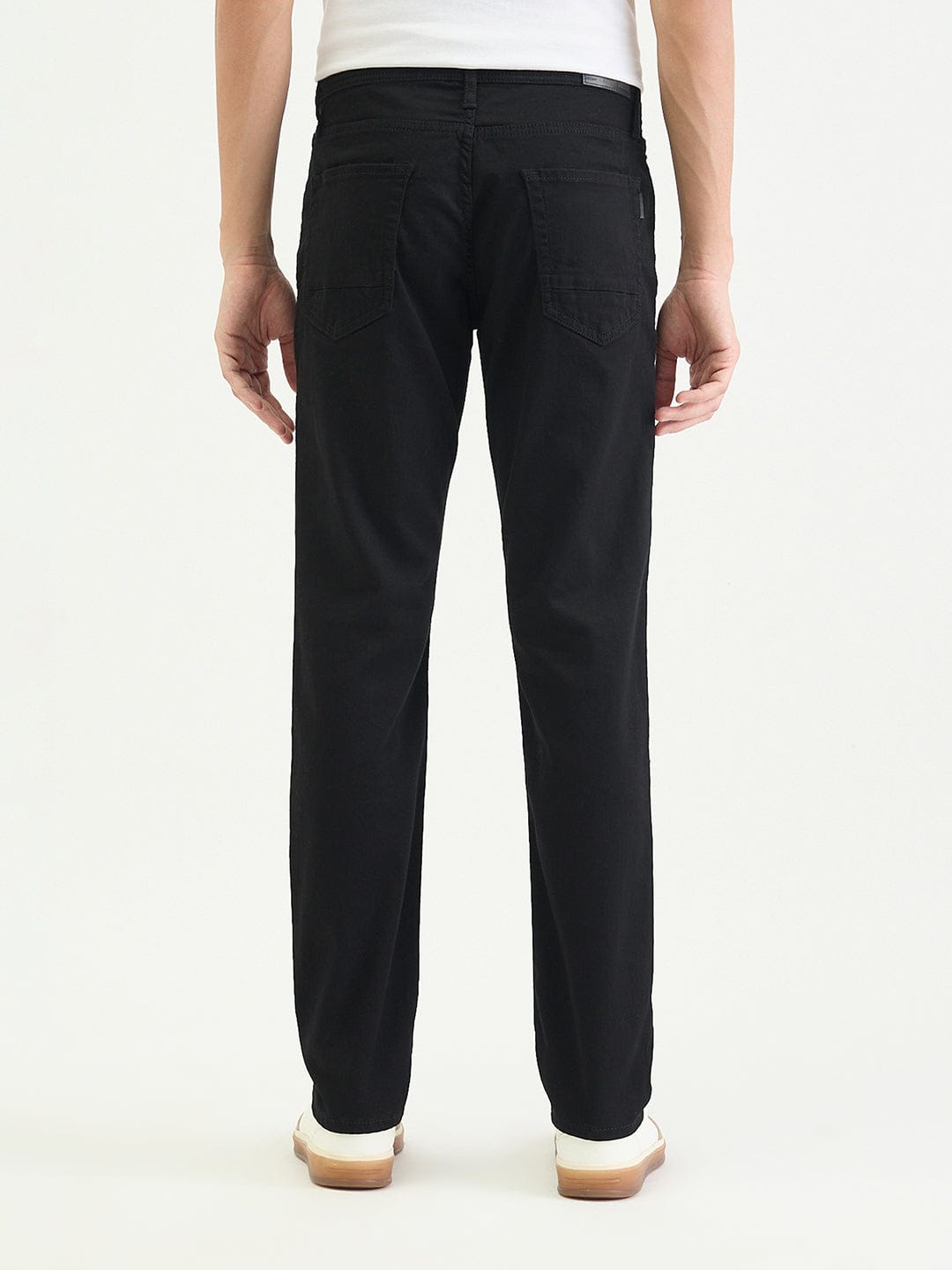 Antony Morato Men Tapered Fit Black Solid Jeans