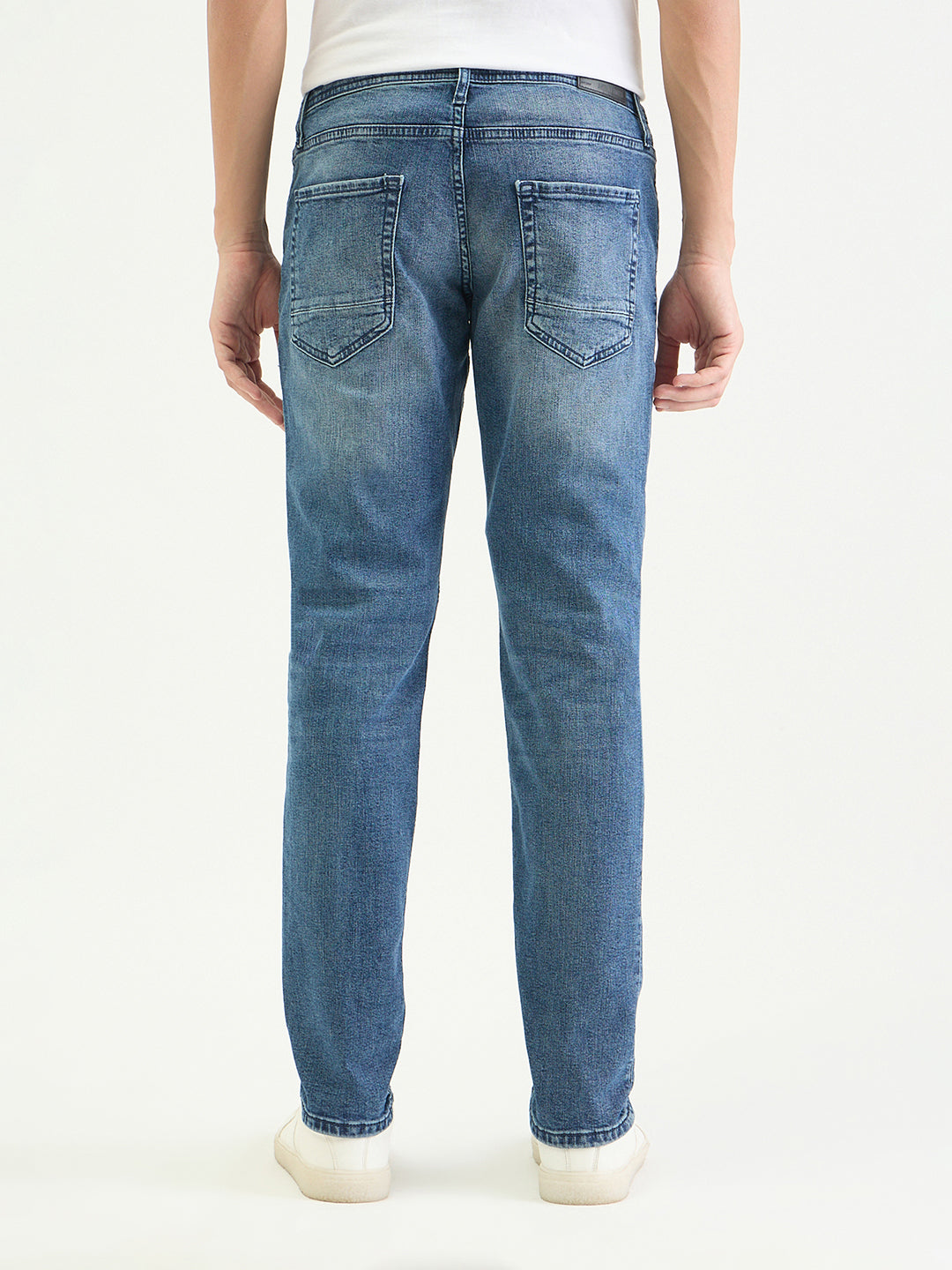 Antony Morato Men Tapered Fit Blue Solid Jeans