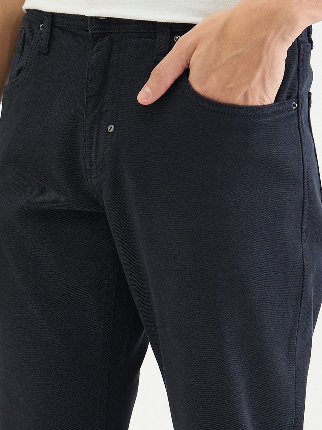 Antony Morato Men Tapered Fit Dark Indigo Solid Jeans