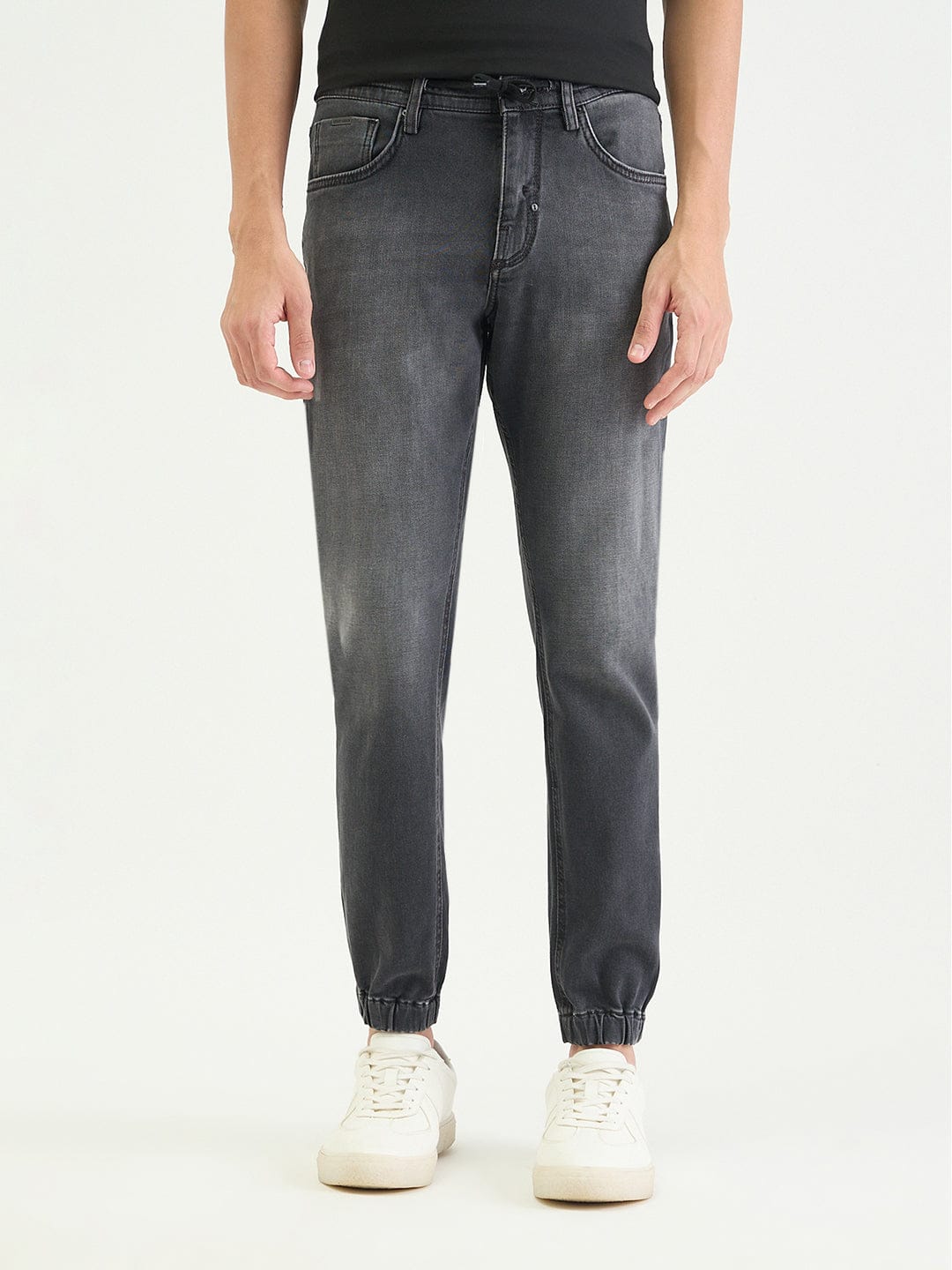 Antony Morato Men Skinny Fit Charcoal Grey Solid Jeans