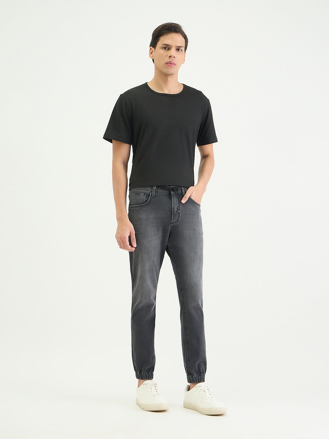 Antony Morato Men Skinny Fit Charcoal Grey Solid Jeans