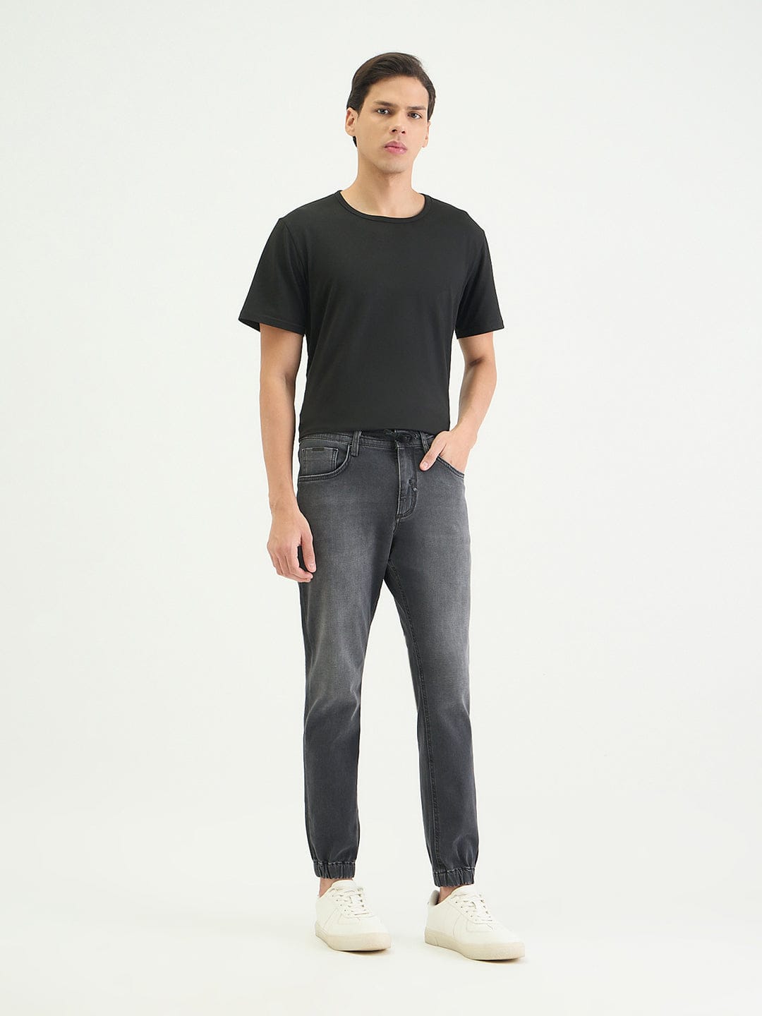 Antony Morato Men Skinny Fit Charcoal Grey Solid Jeans