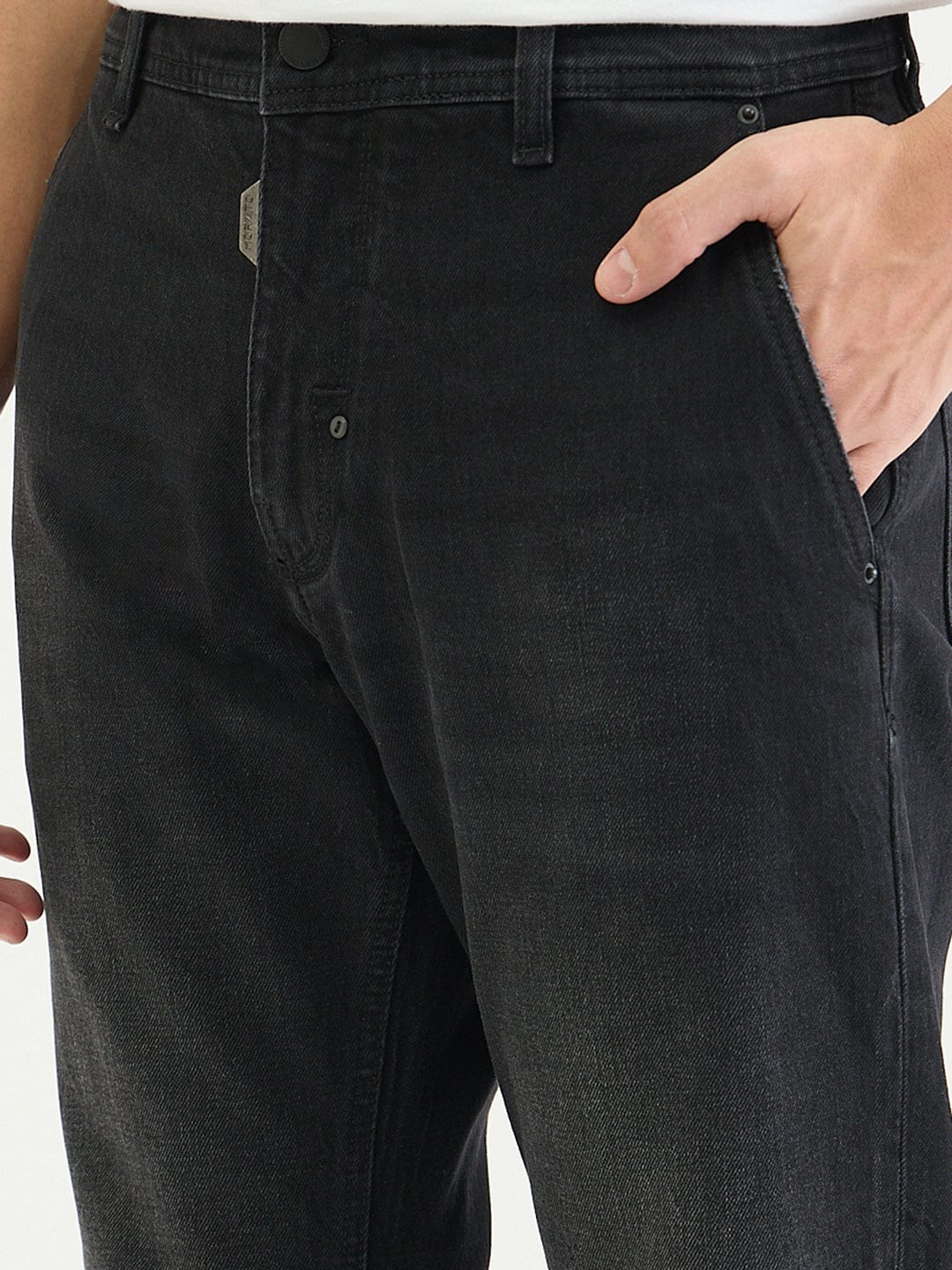 Antony Morato Men Slim Fit Black Solid Jeans