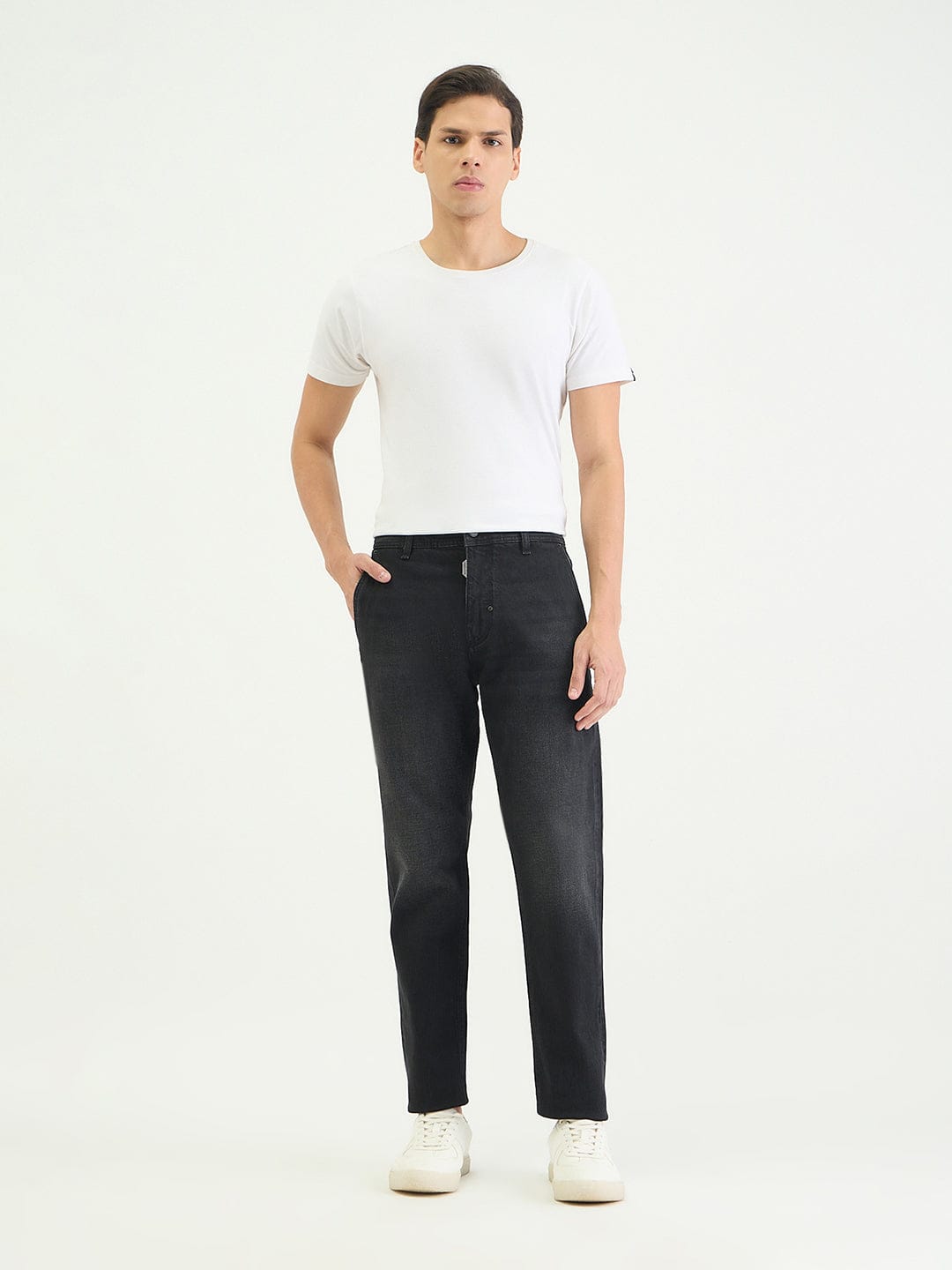 Antony Morato Men Slim Fit Black Solid Jeans