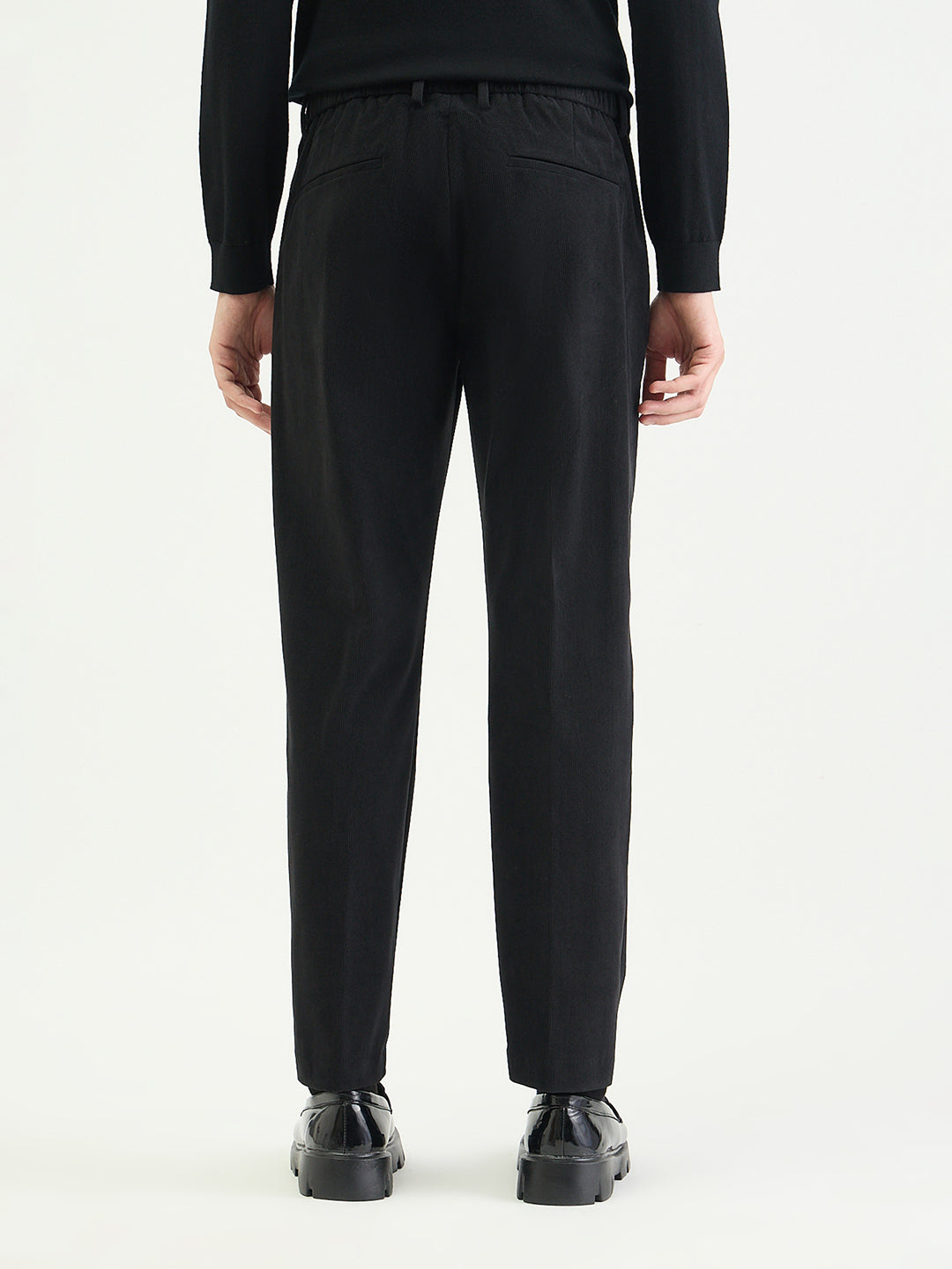Antony Morato Men Slim Fit Black Solid Trouser