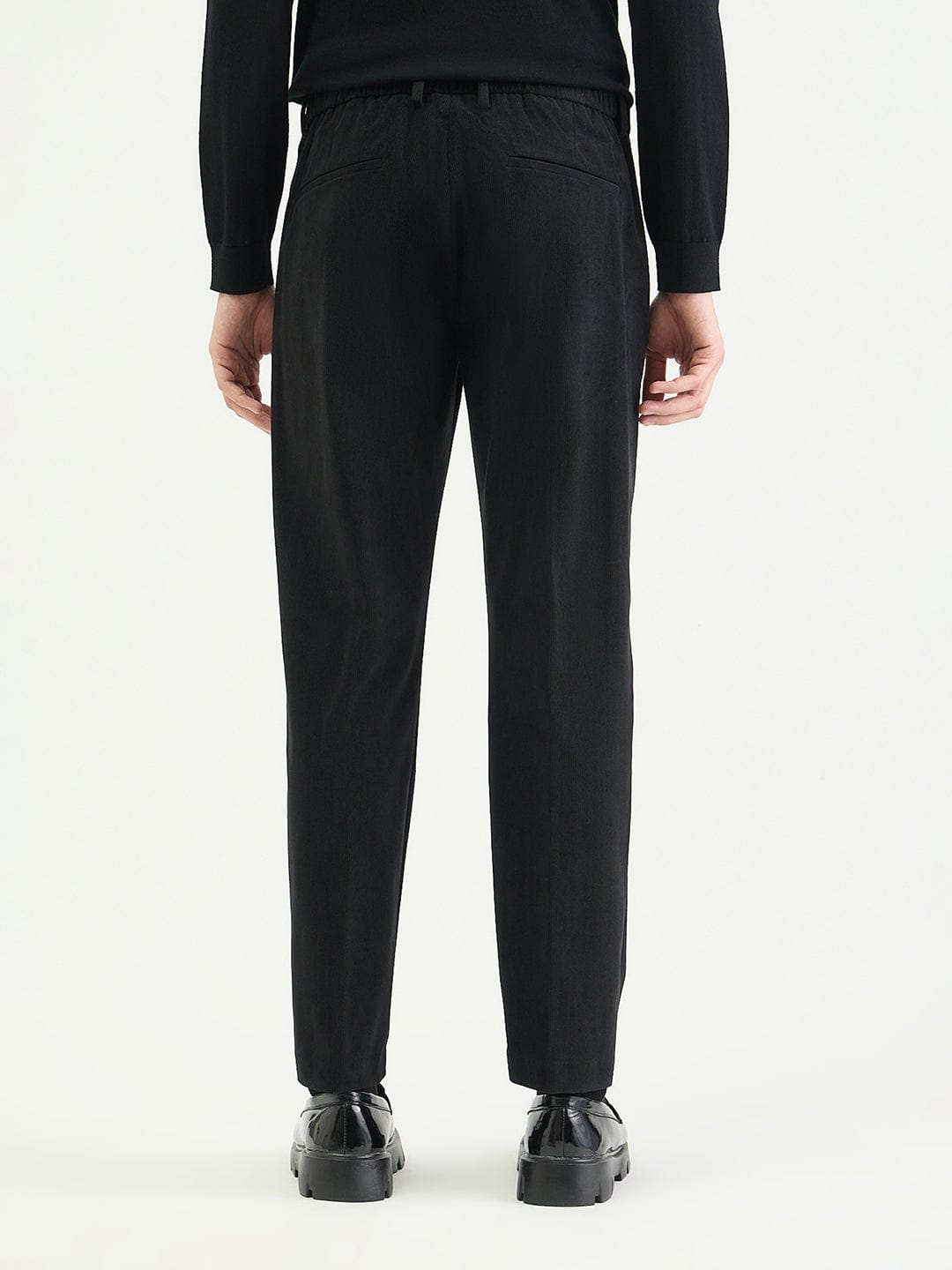 Antony Morato Men Slim Fit Black Solid Trouser