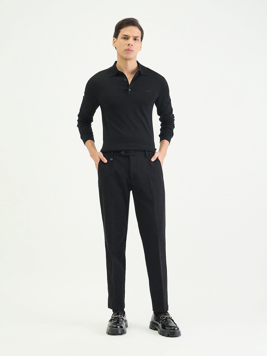 Antony Morato Men Slim Fit Black Solid Trouser