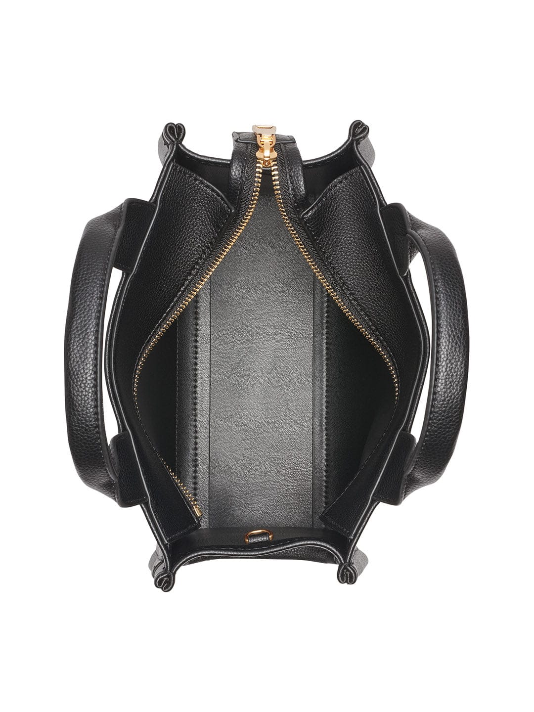 DKNY Womens Black Logo Woven Satchel bag