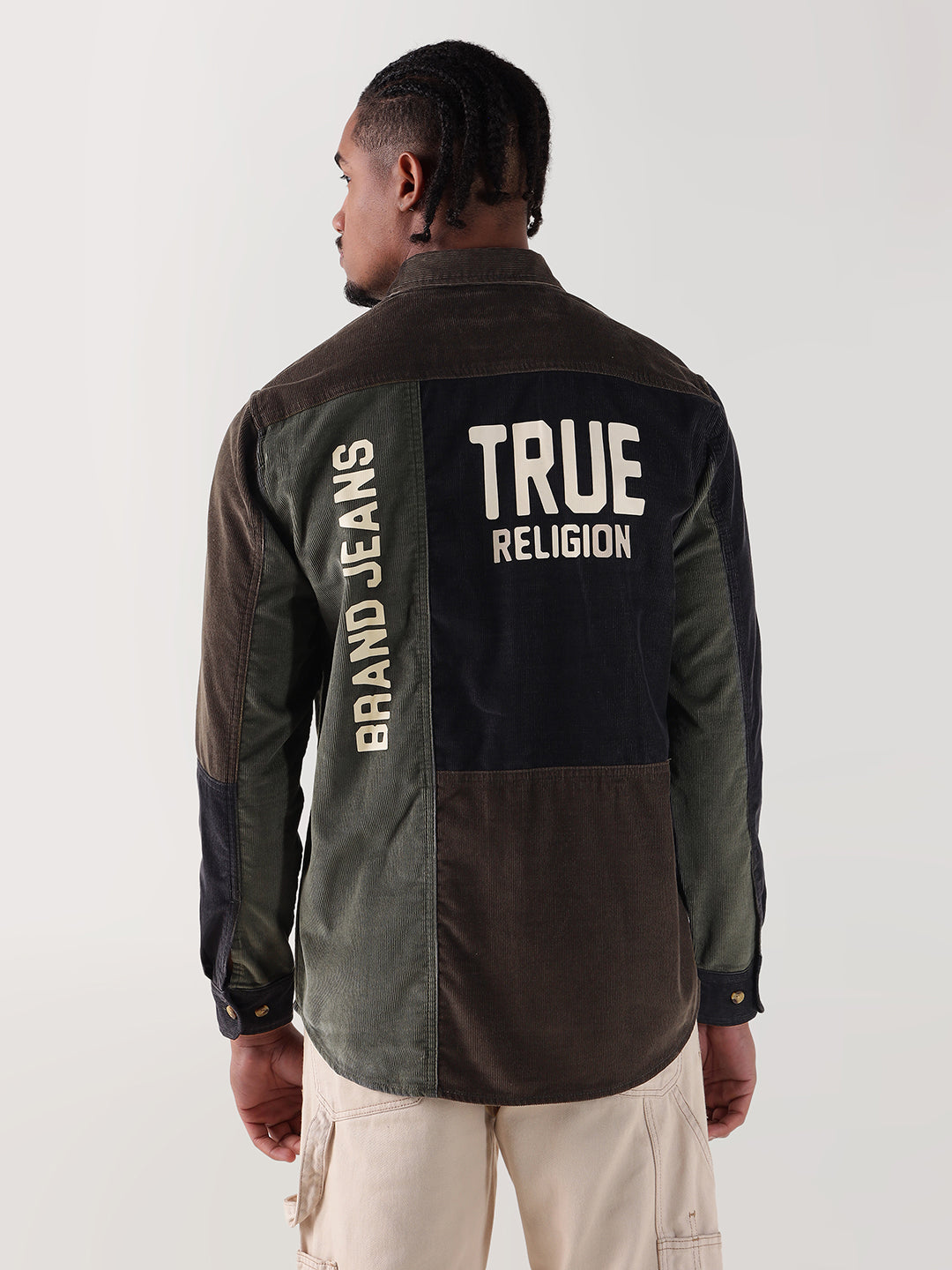 TRUE RELIGION Men Multi Color Block Regular Fit Shirt