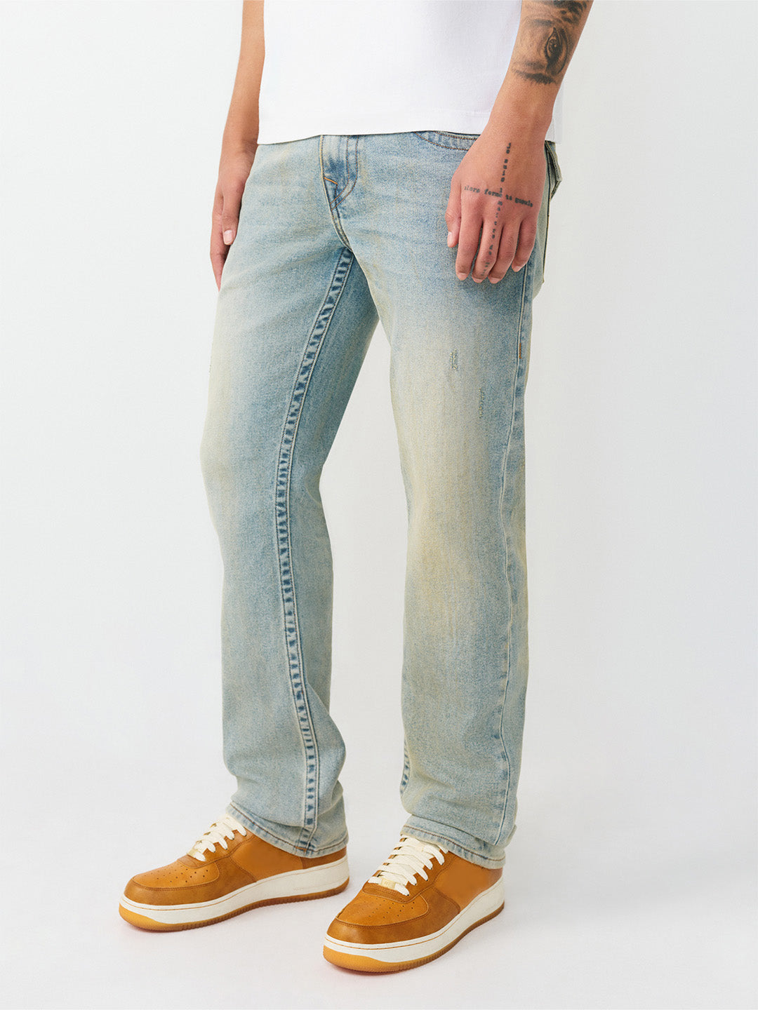 TRUE RELIGION Men SN Blue Straight Fit Jeans