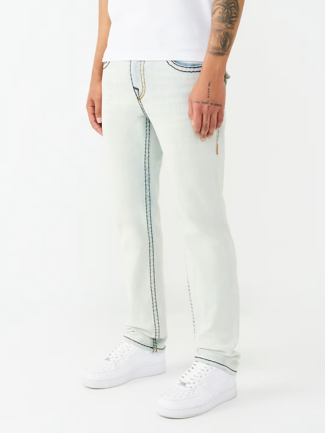True Religion Men Grey Rocco Super T Skinny Fit Jeans