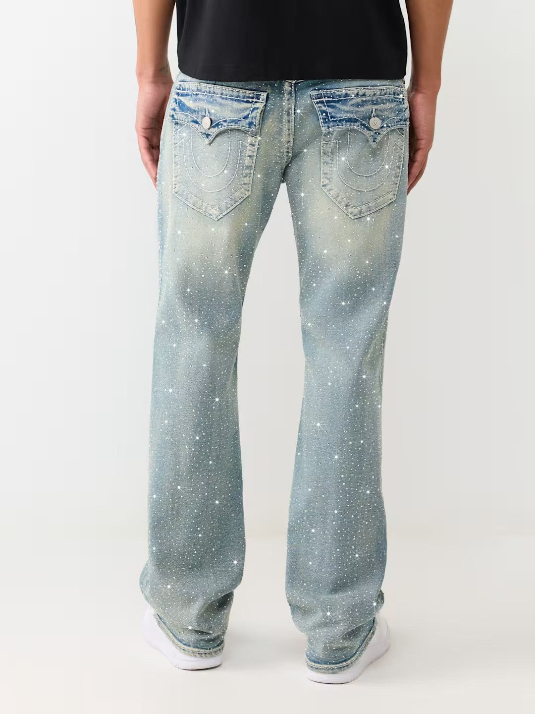 True Religion Men Blue Billy Big T Bootcut Fit Jeans