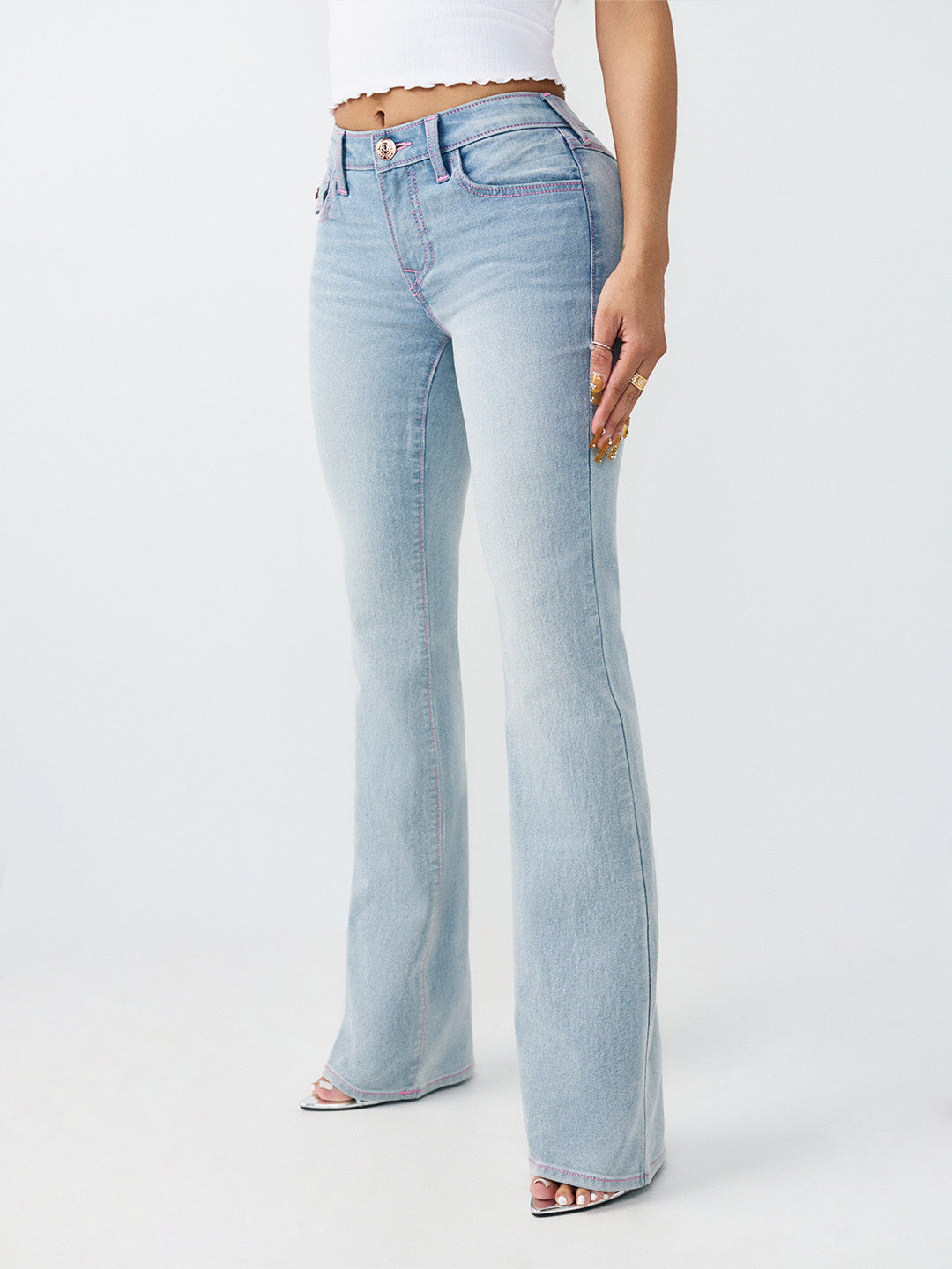 TRUE RELIGION Women SN Blue Bootcut Fit Jeans