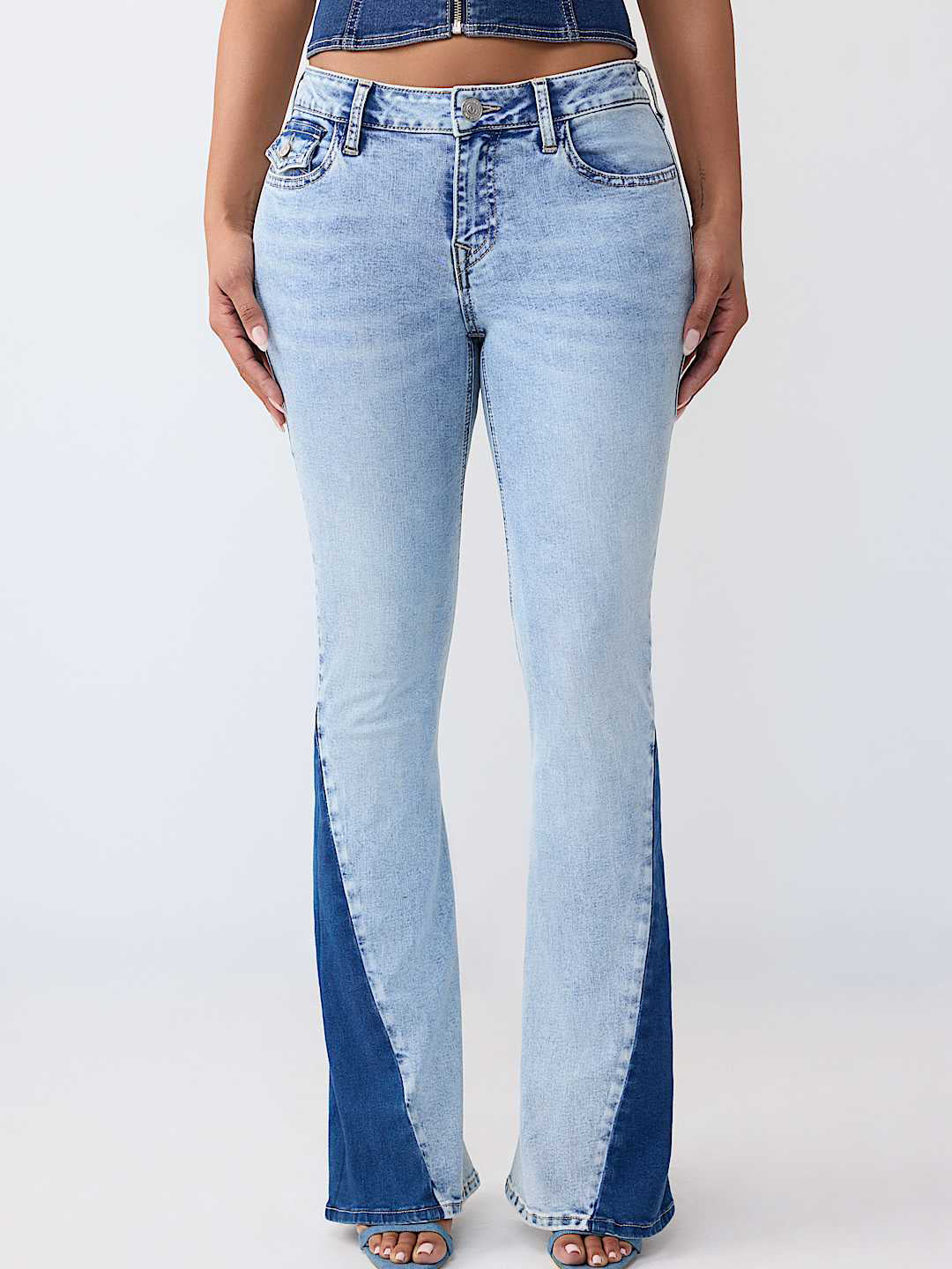 True Religion Blue Joey SN Solid Women Jeans
