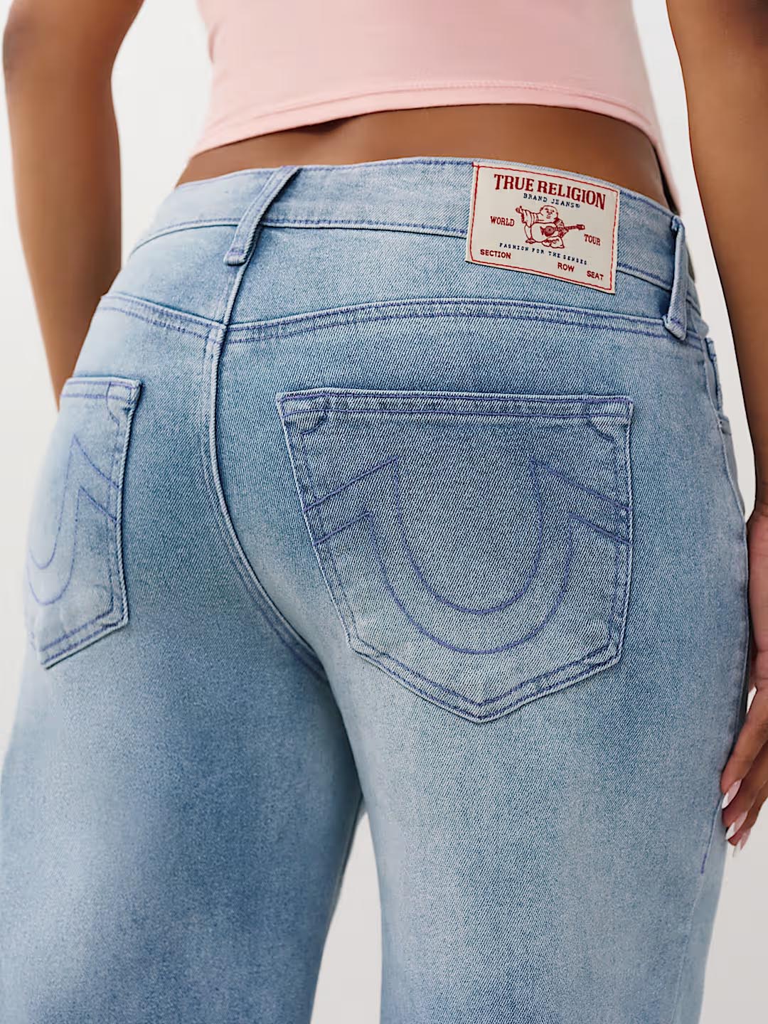 TRUE RELIGION Women SN Blue Wide Leg Fit Jeans