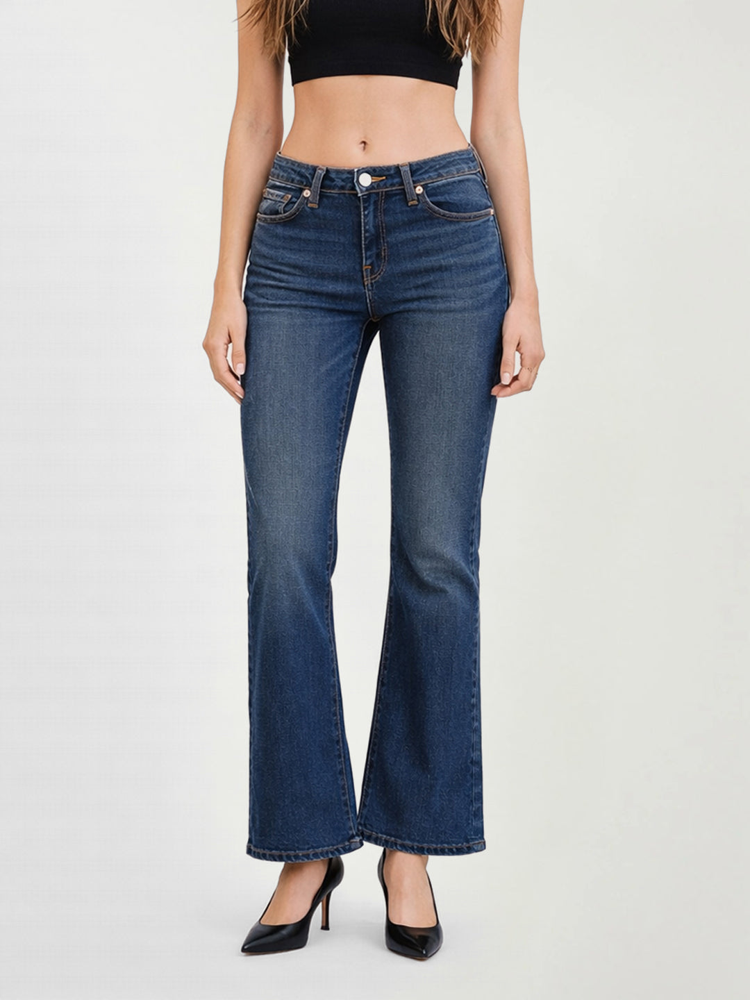 True Religion Women Blue BECCA BIG T Bootcut Jeans