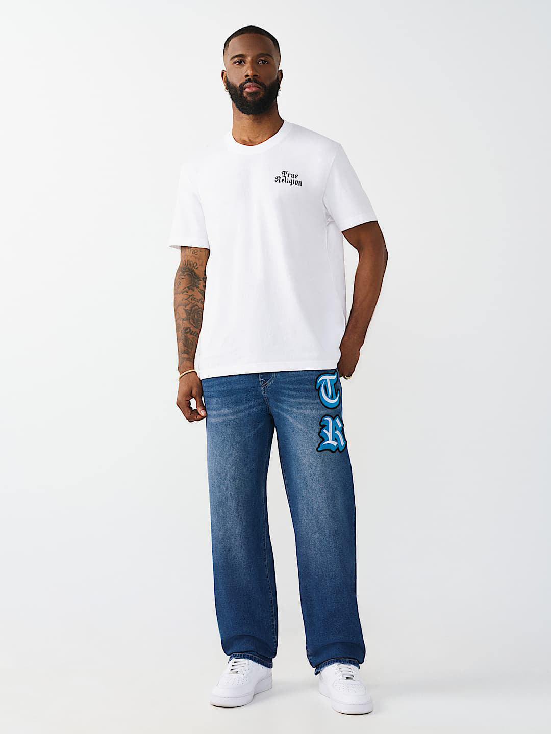 True Religion Blue Bobby Solid Men Jeans