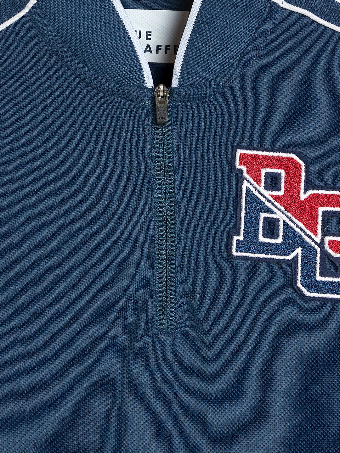 Blue Giraffe Boys Navy Solid Polo T-Shirt