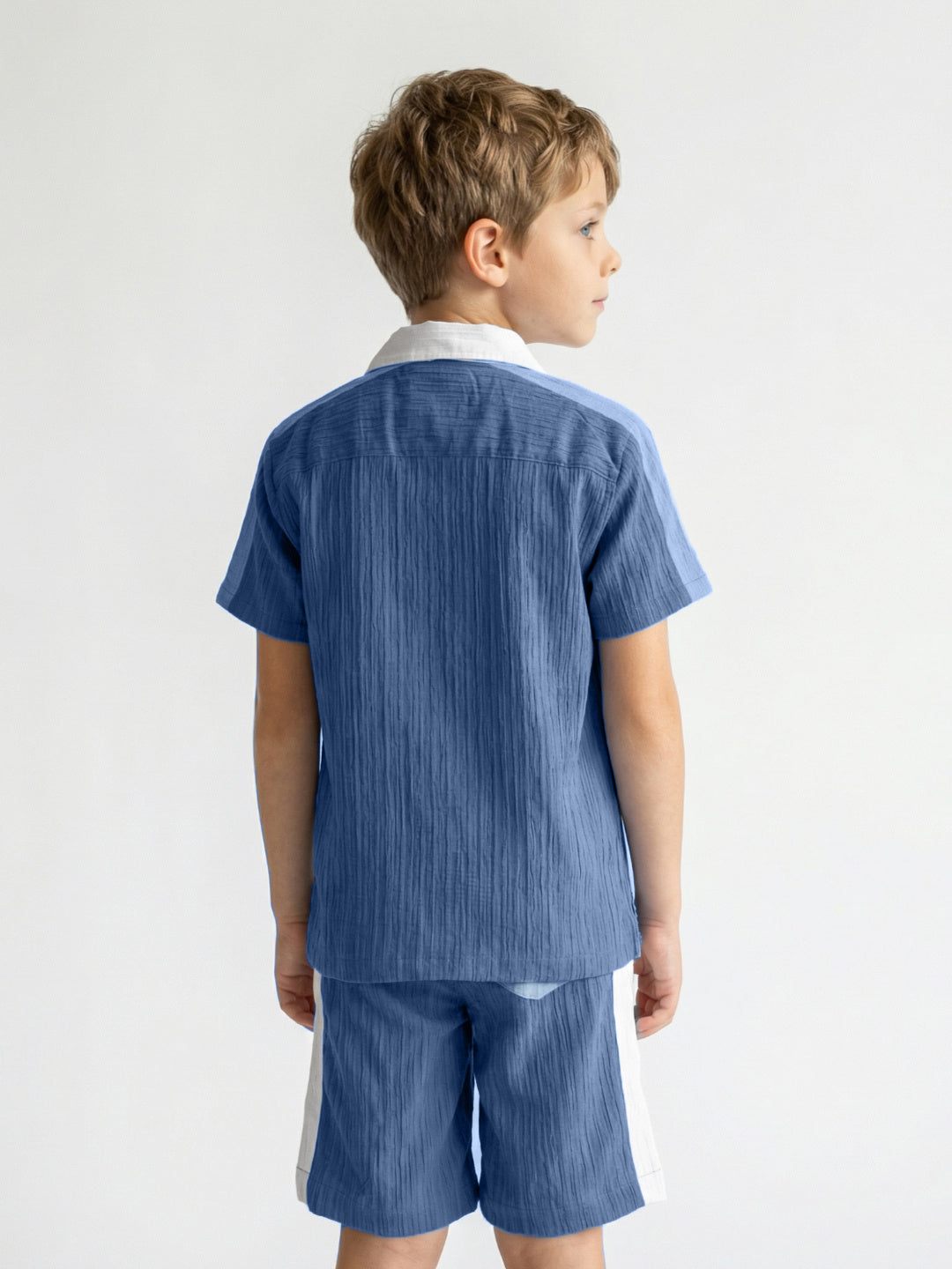 Blue Giraffe Boy Multi Shirt