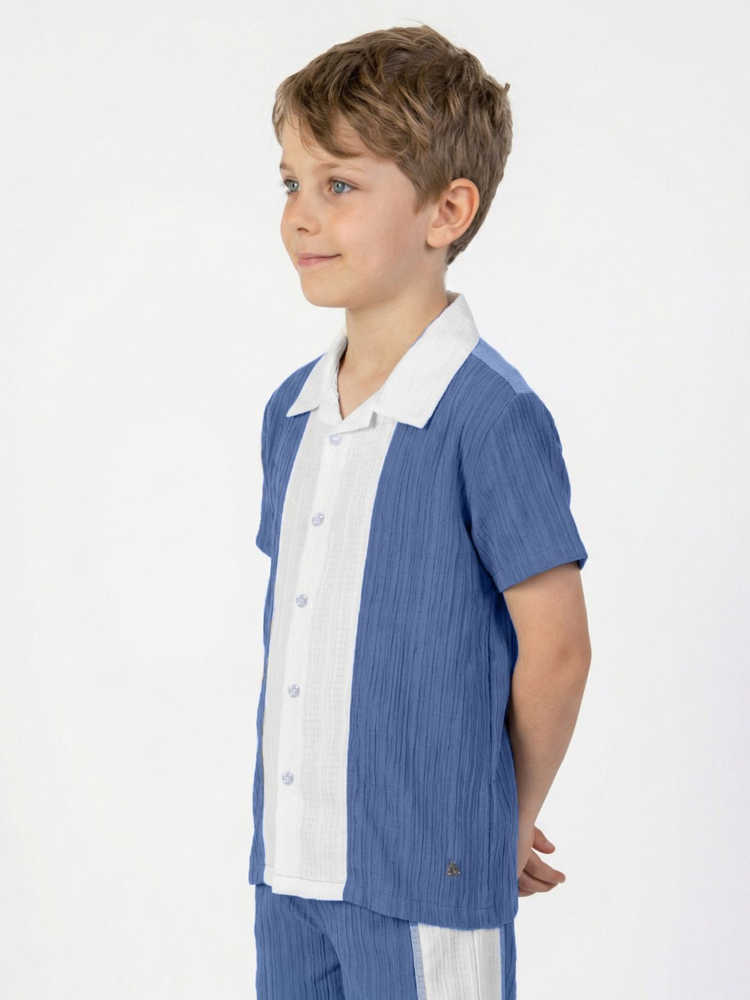 Blue Giraffe Boy Multi Shirt