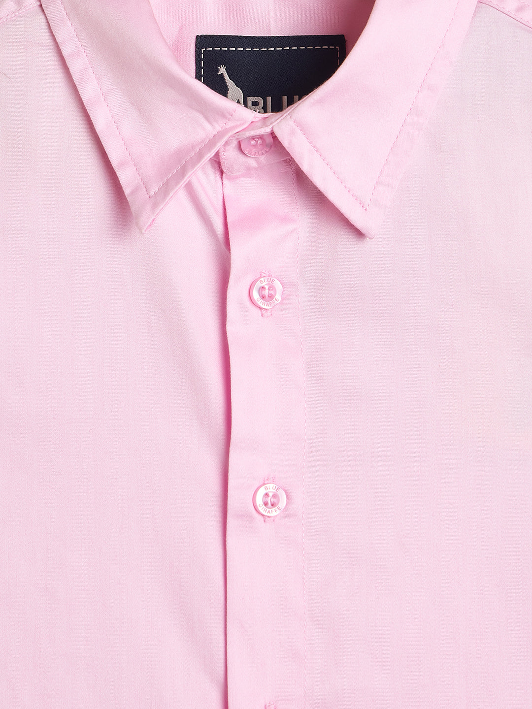 Blue Giraffe Boys Pink Shirt