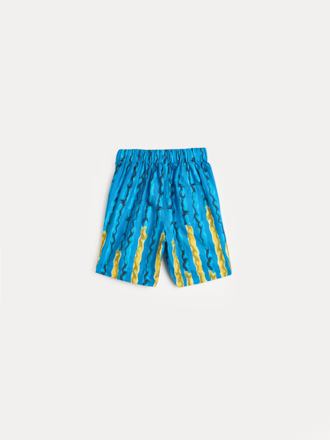 Blue Giraffe Boys Blue Printed Short