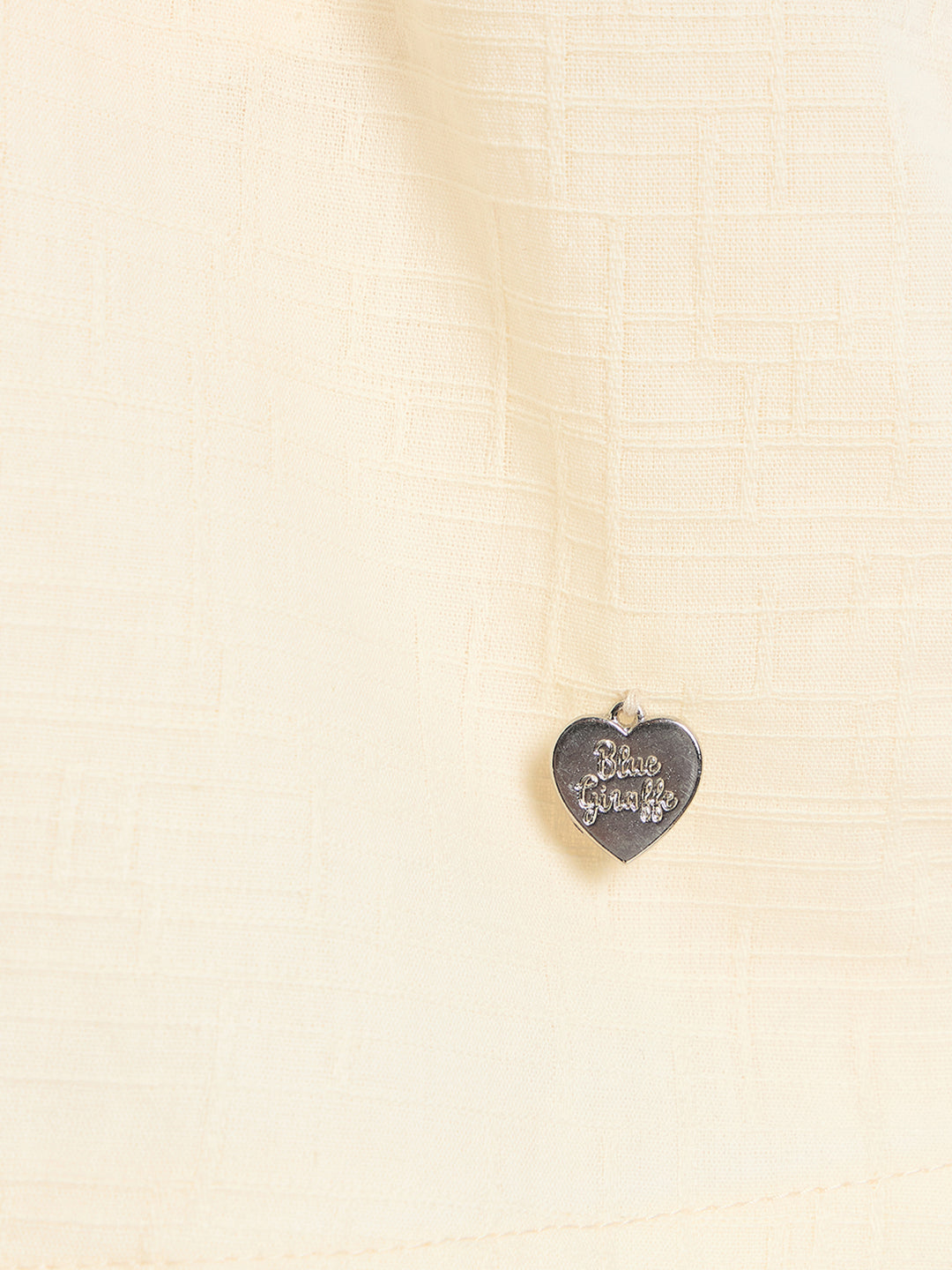 Blue Giraffe Girls Floral Cream Dress