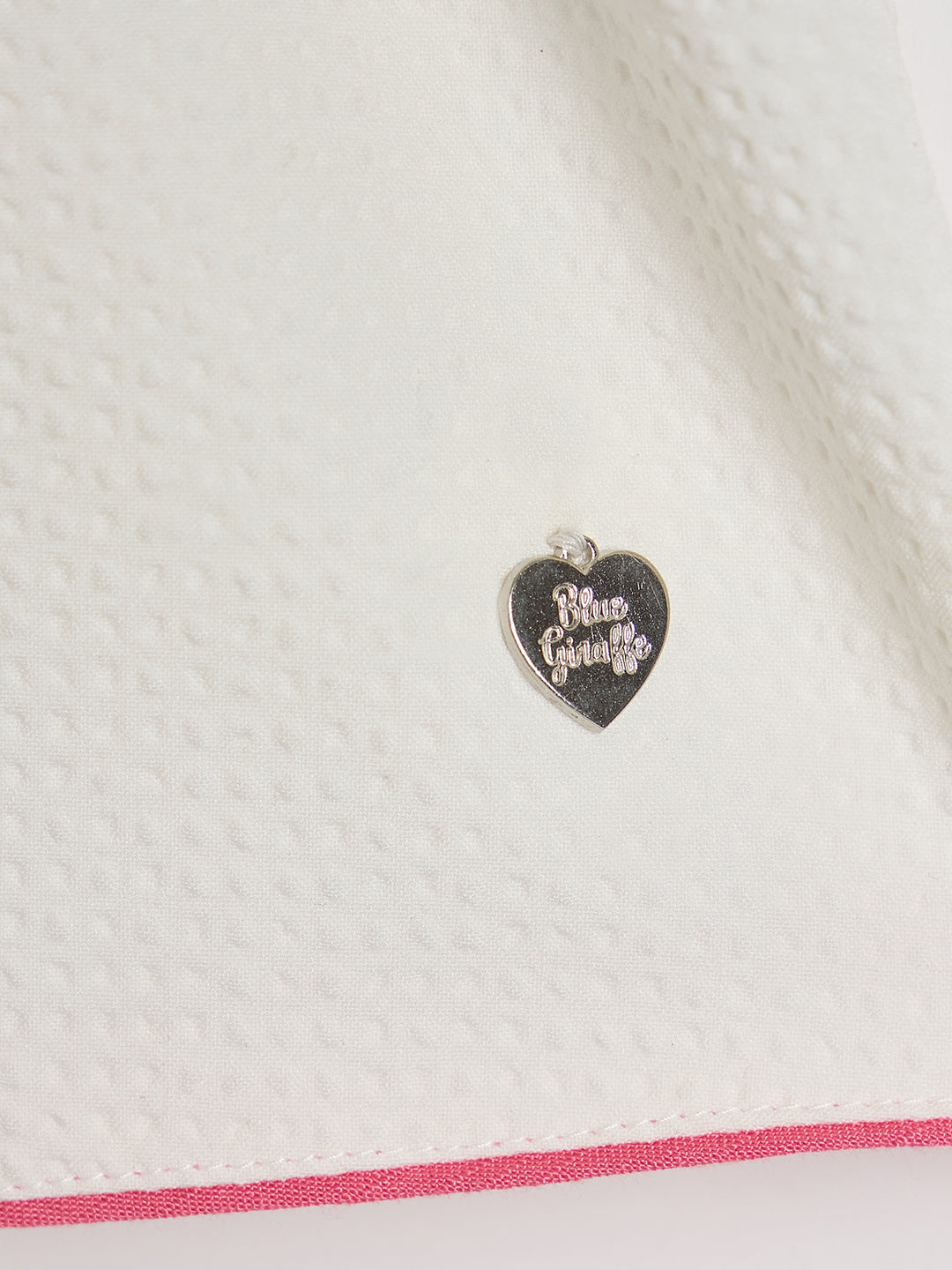 Blue Giraffe Girls White Embroidered Midi Dress