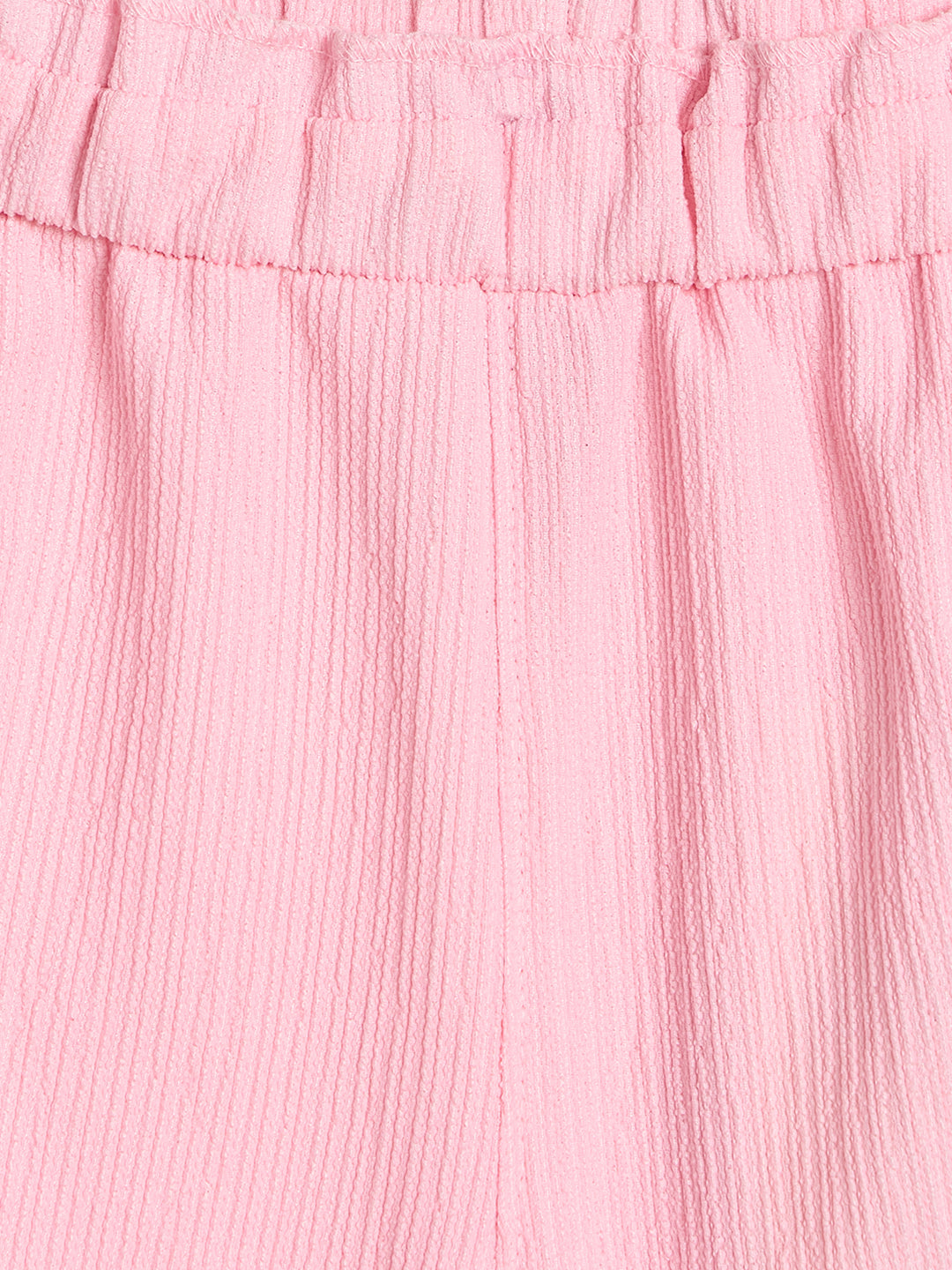 Blue Giraffe Girls Solid Pink Shorts