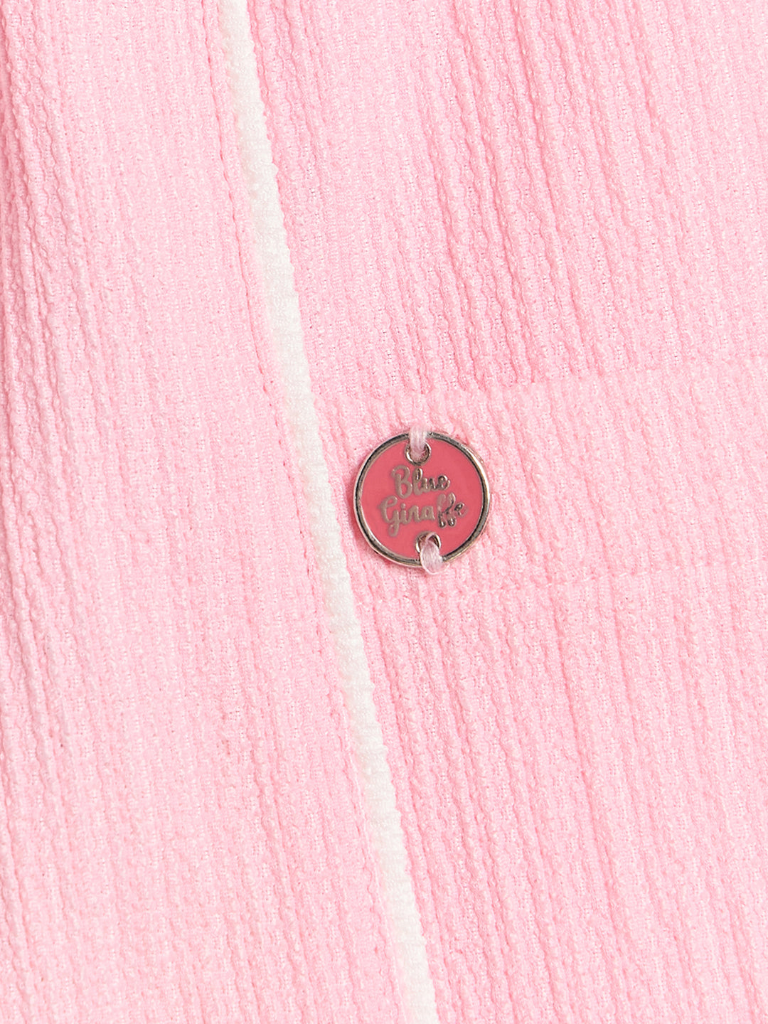 Blue Giraffe Girls Solid Pink Shorts