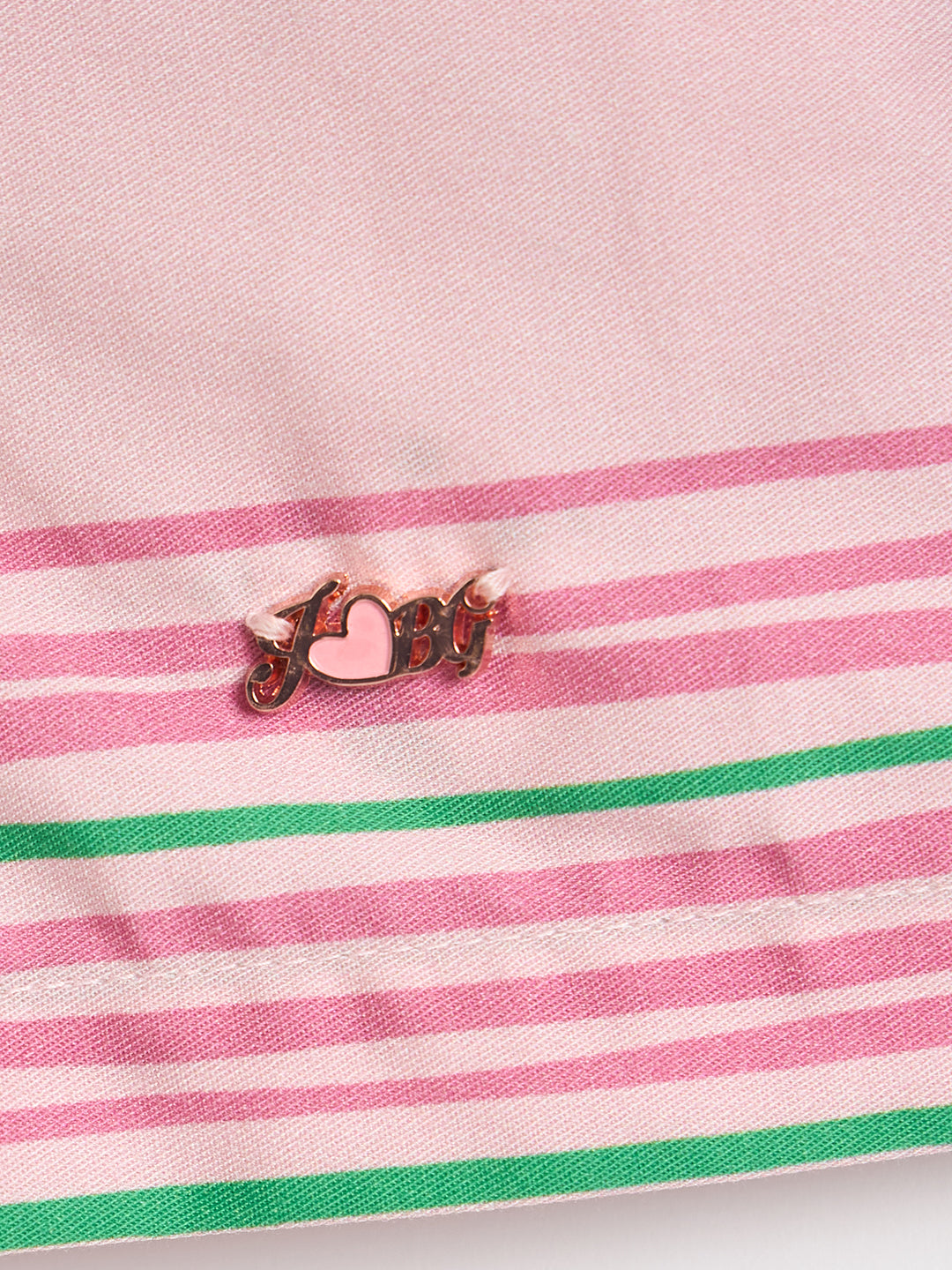 Blue Giraffe Girls Pink Printed Short