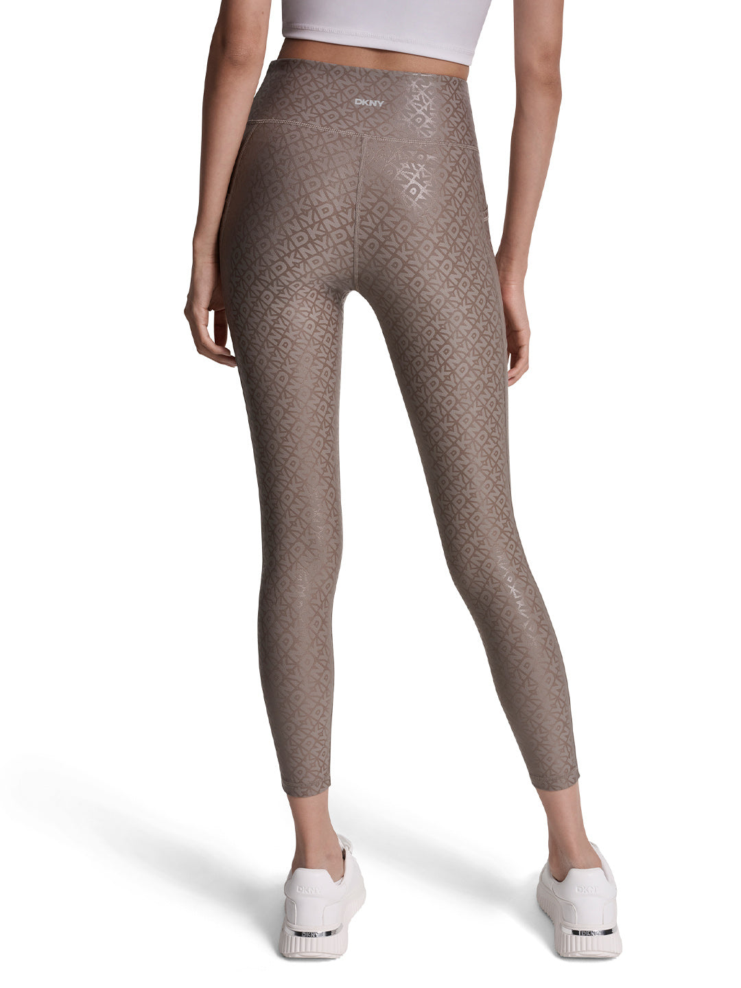 DKNY Women Brown Printed Skinny Fit Legging