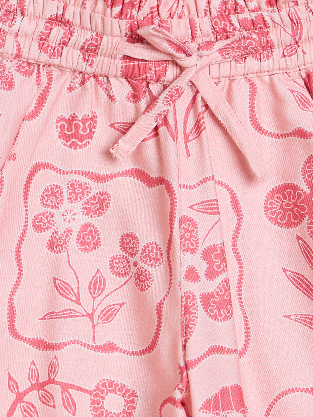 ELLE Girls Pink Floral Trouser