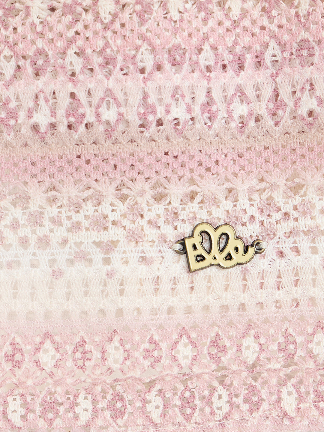 ELLE Girls Pink Woven Design A-Line Fit Skirt
