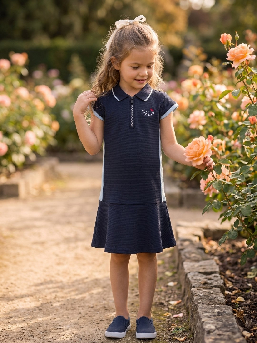 Elle Blue Girls Straight Fit Dress