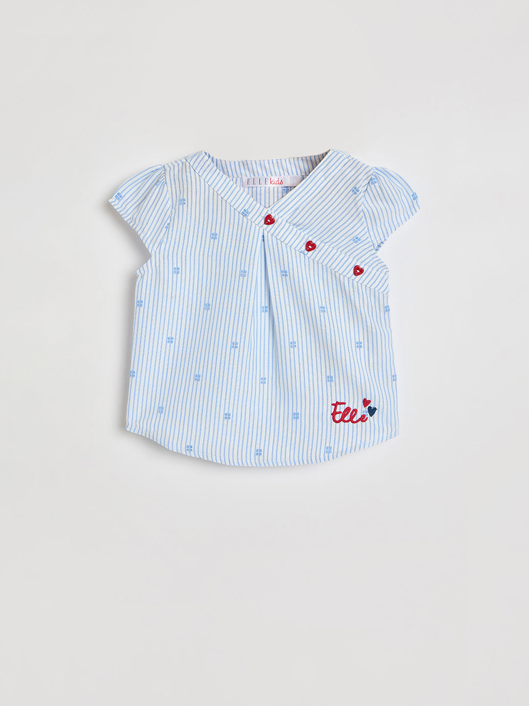 ELLE Girls Blue Printed Top