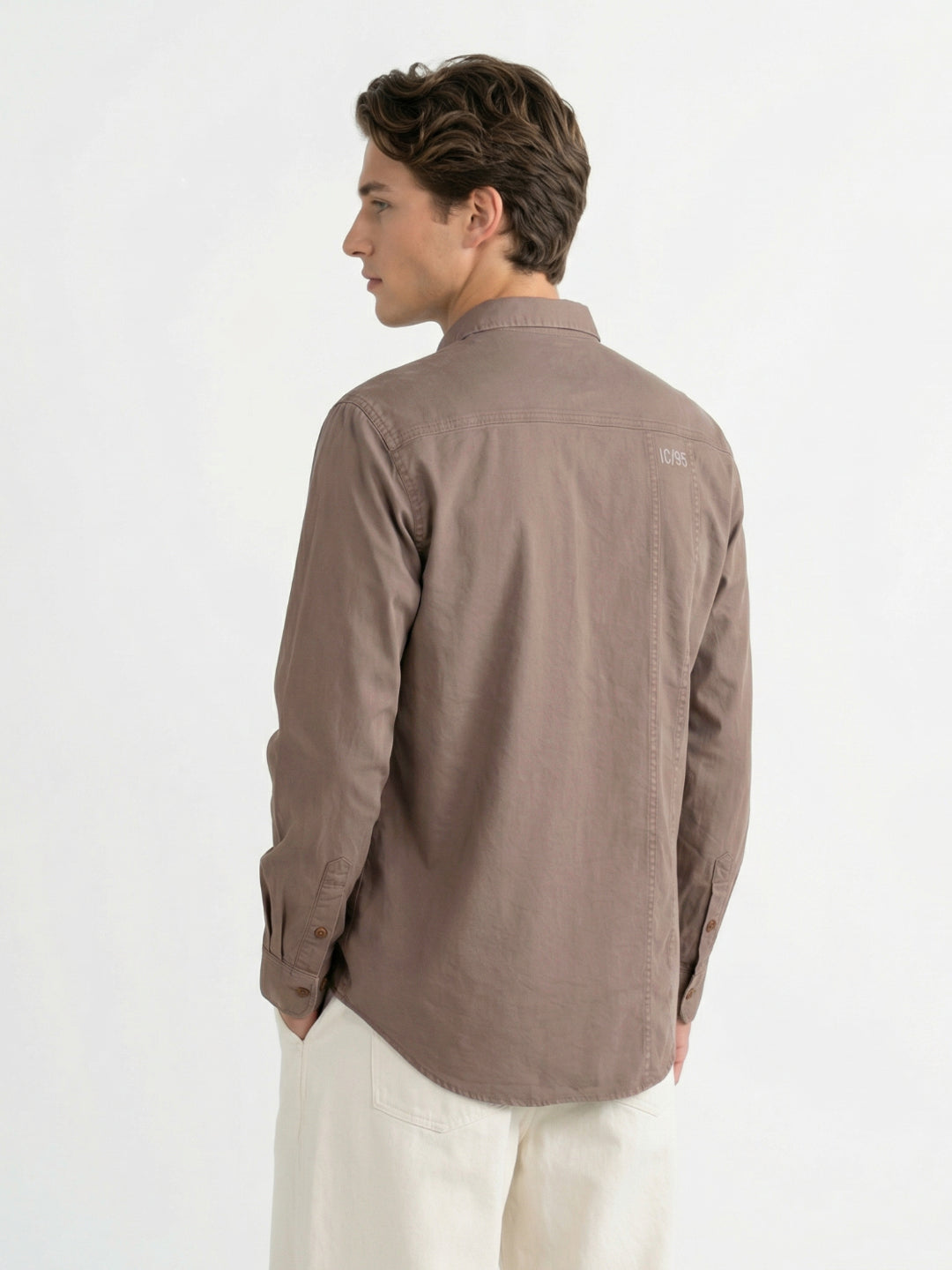 Iconic Men Brown Shirt