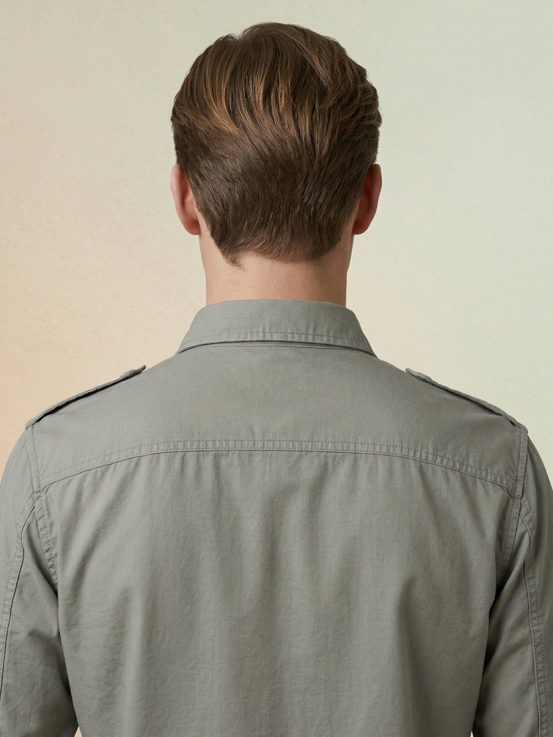 Iconic Men Green Solid Washed Shirt