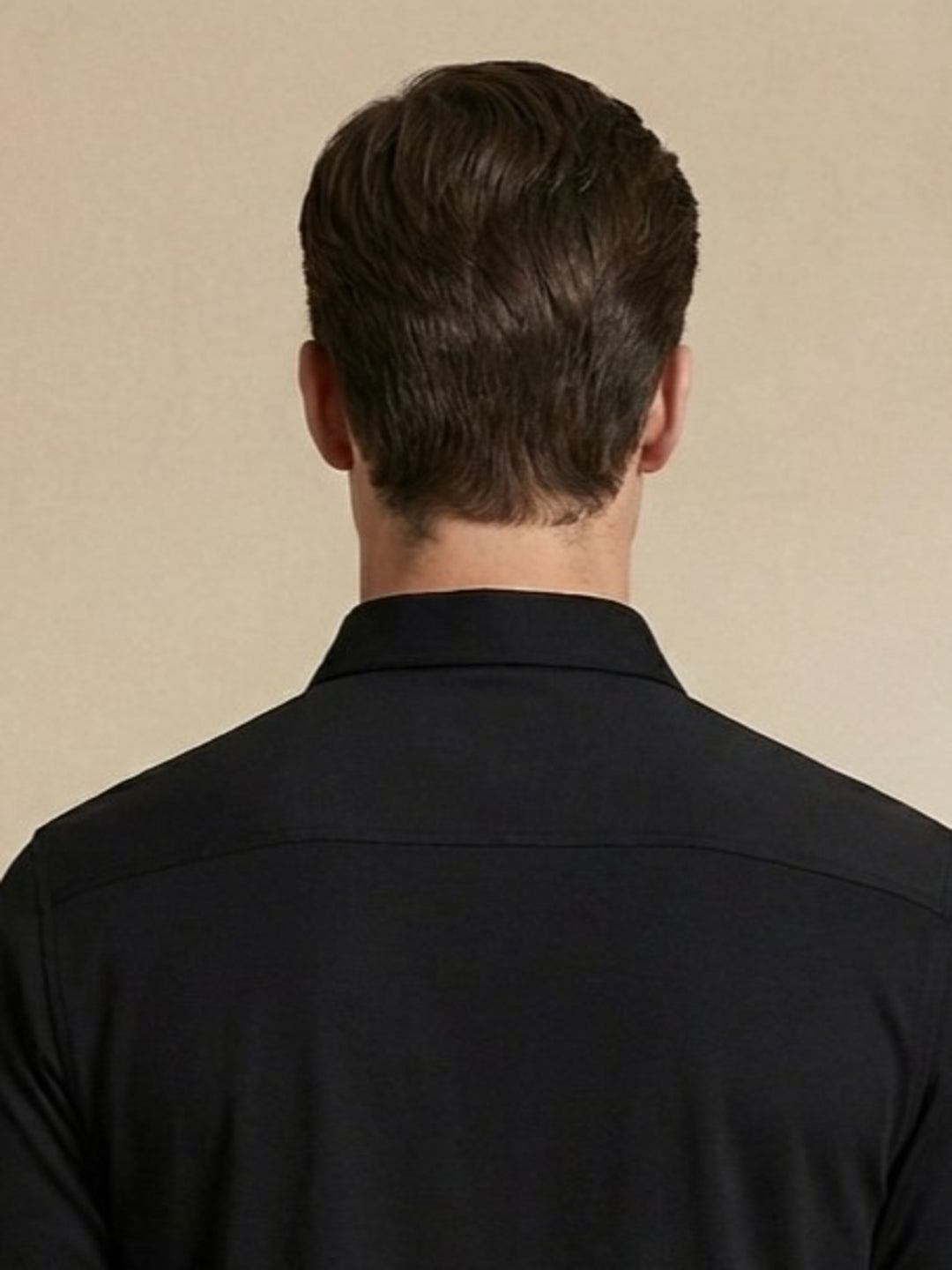 Iconic Men Black Cotton Shirt