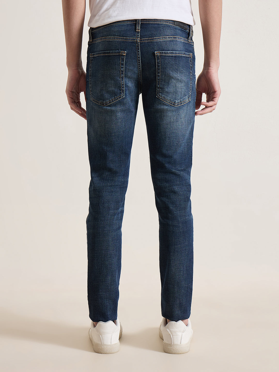 Antony Morato Men Blue Solid Slim Fit Jeans