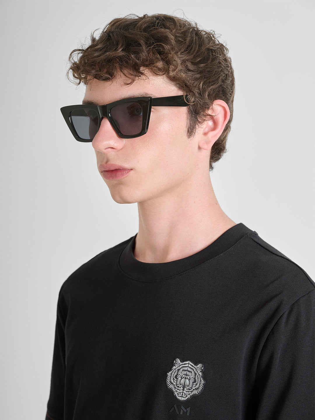 ANTONY MORATO Men Black Jersey Slim Fit T-Shirt