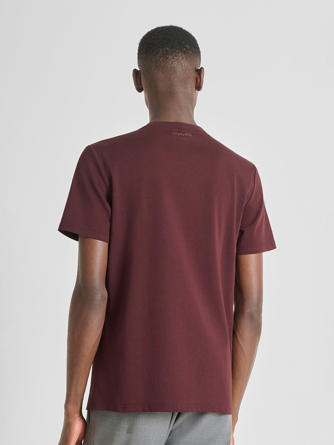 ANTONY MORATO Men Maroon Jersey Rubber Tiger Print T-Shirt