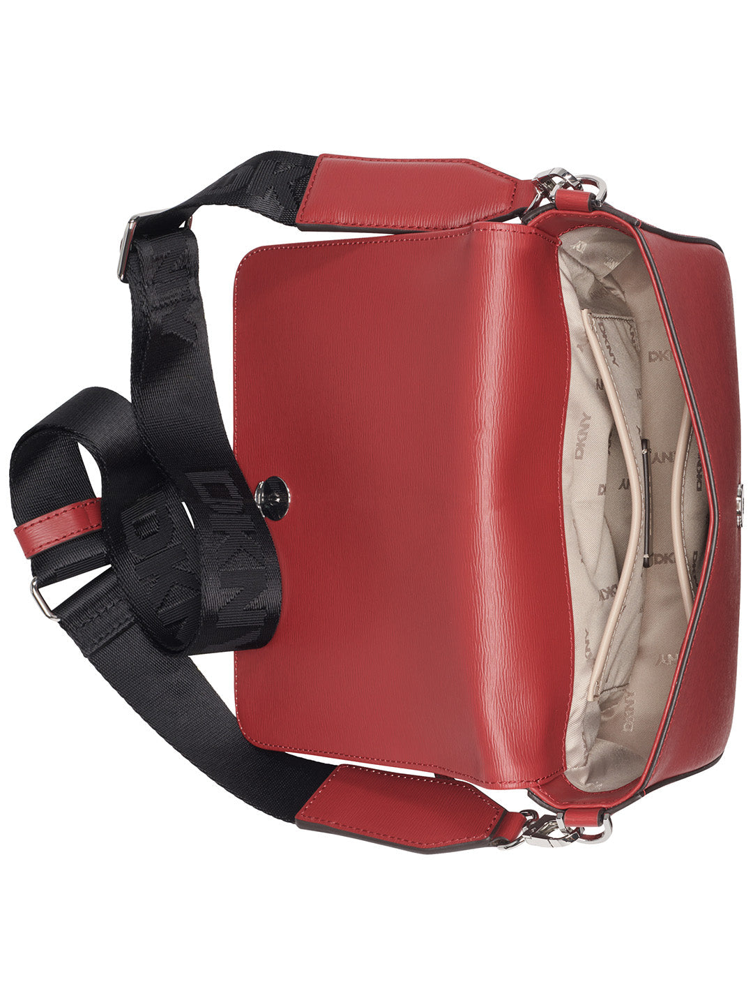 DKNY Women Red Logo Cross Body Bag