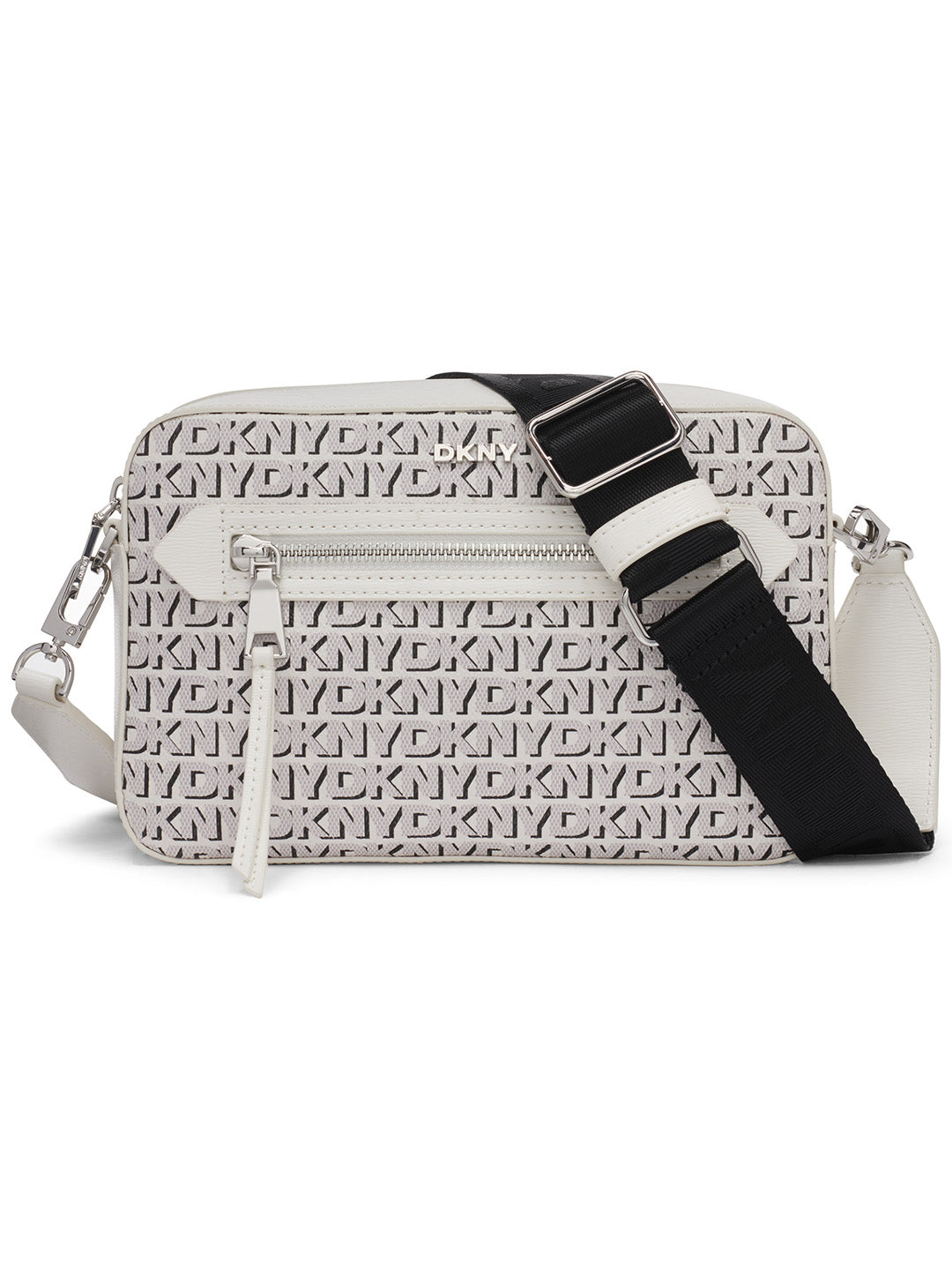 DKNY Women White Logo Cross Body Bag