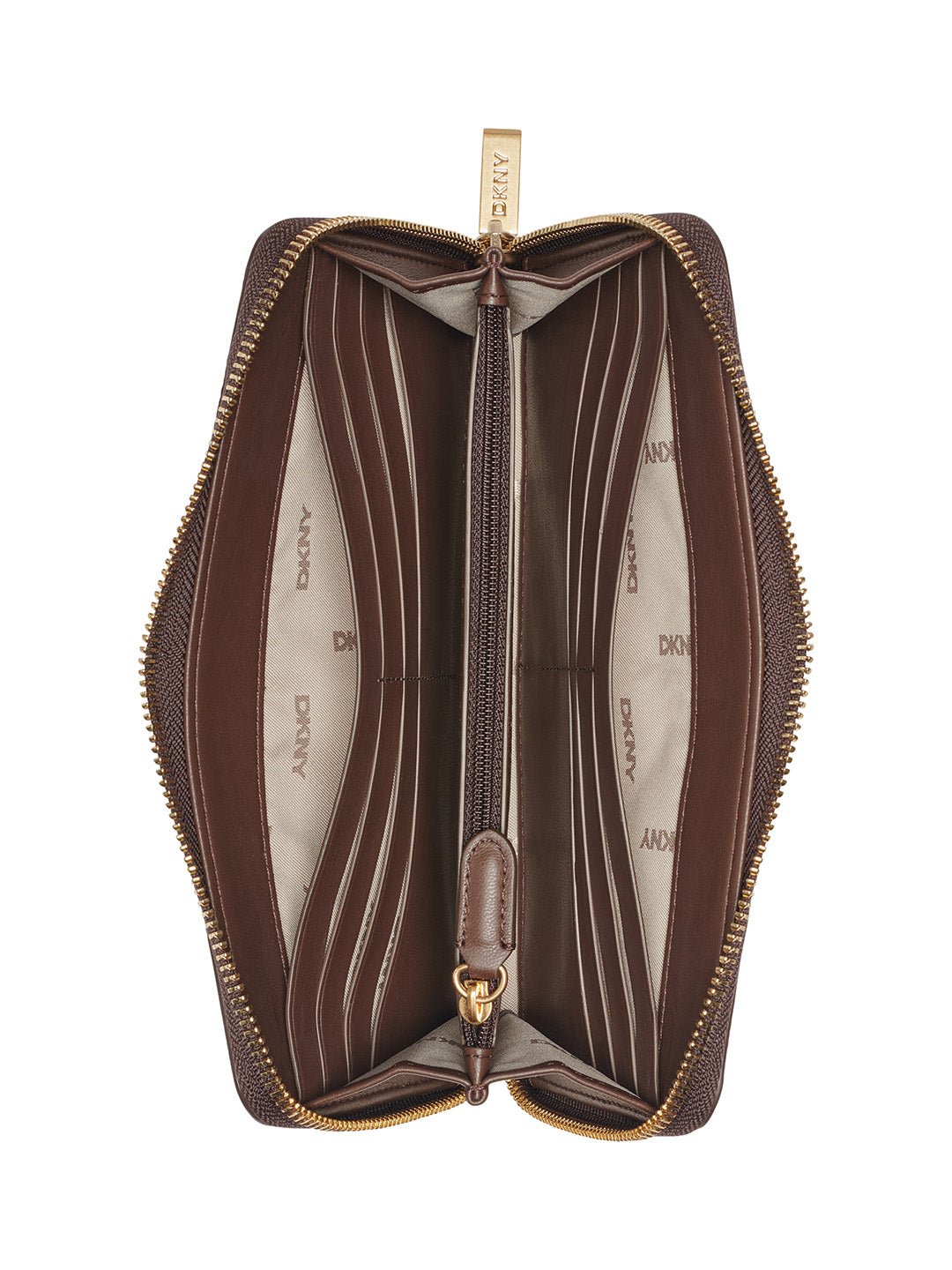 DKNY Women Brown Logo Wallet