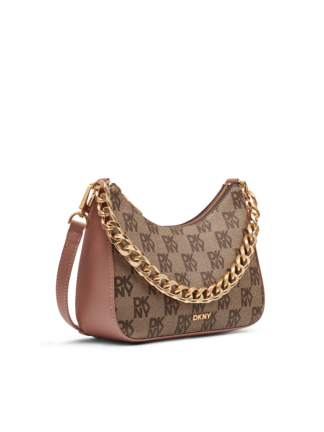 DKNY Women Brown Logo Cross Body Bag