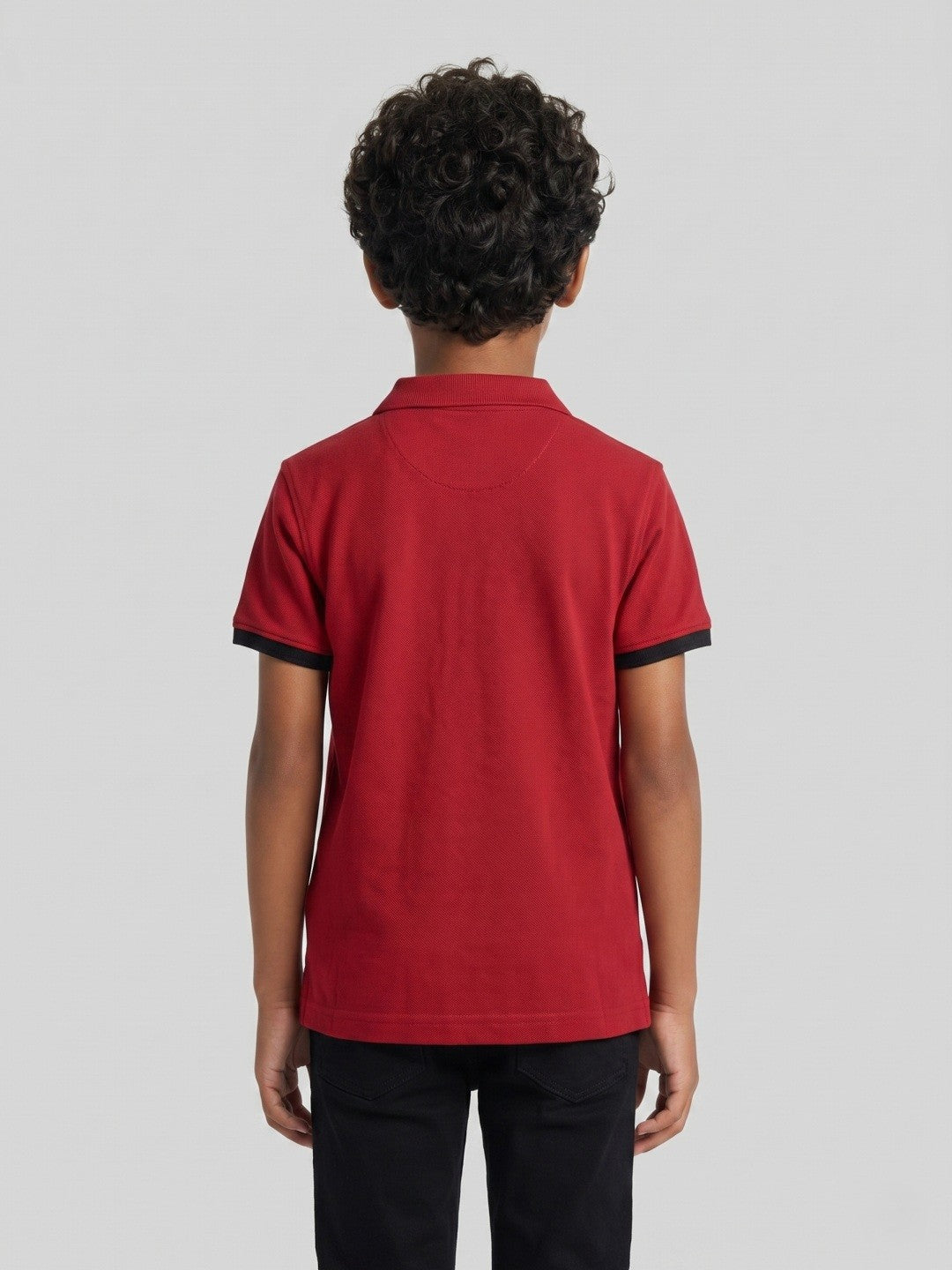 True Religion Red Cotton Boys Polo T shirt