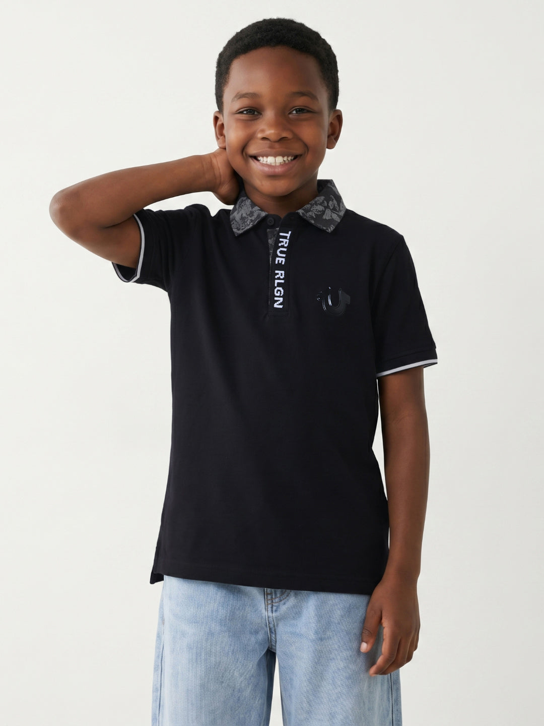 True Religion Boys Black T-Shirt