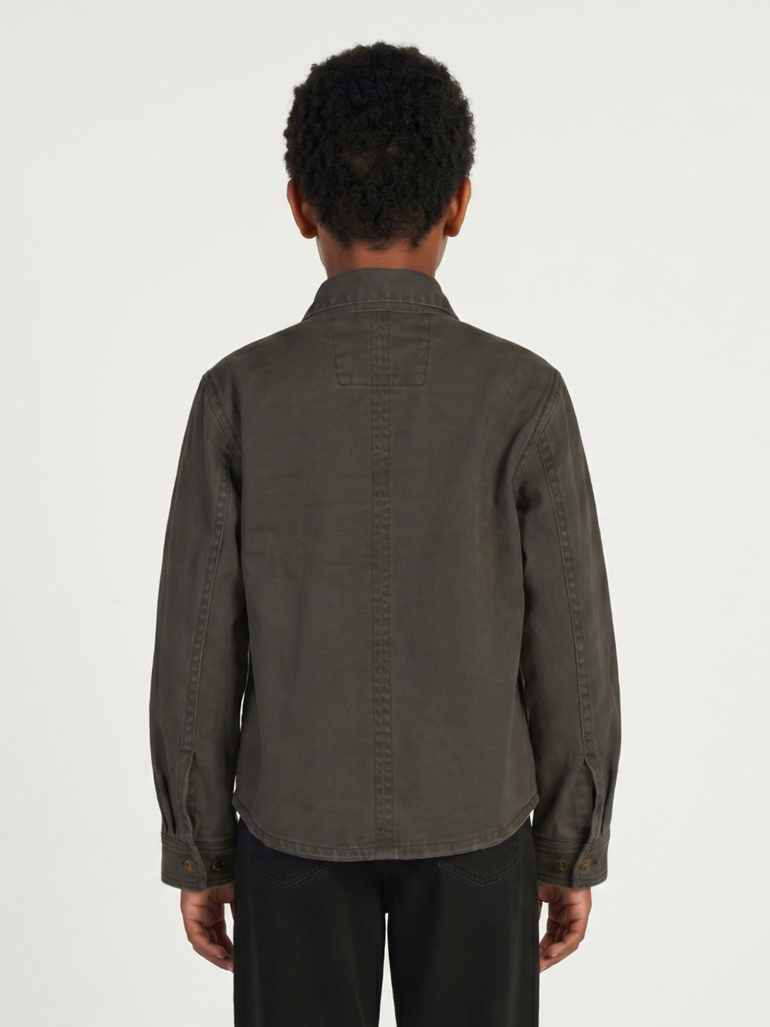 True Religion Boys Green Cotton Shirt